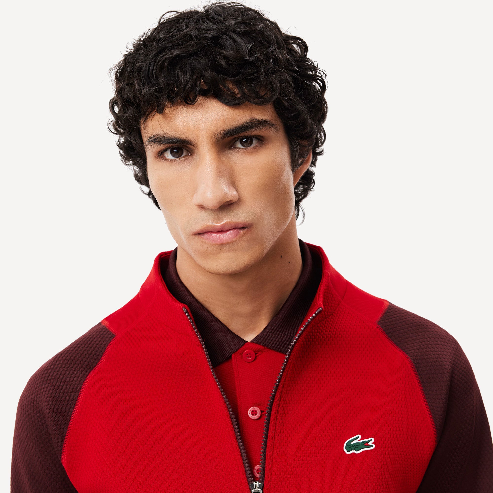 Lacoste x Novak Djokovic Men's Tennis Jacket - Red | Tennis Only
