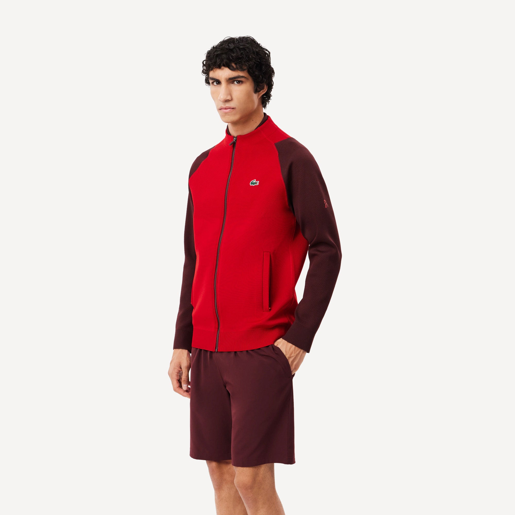 Lacoste x Novak Djokovic Men's Tennis Jacket - Red (4)