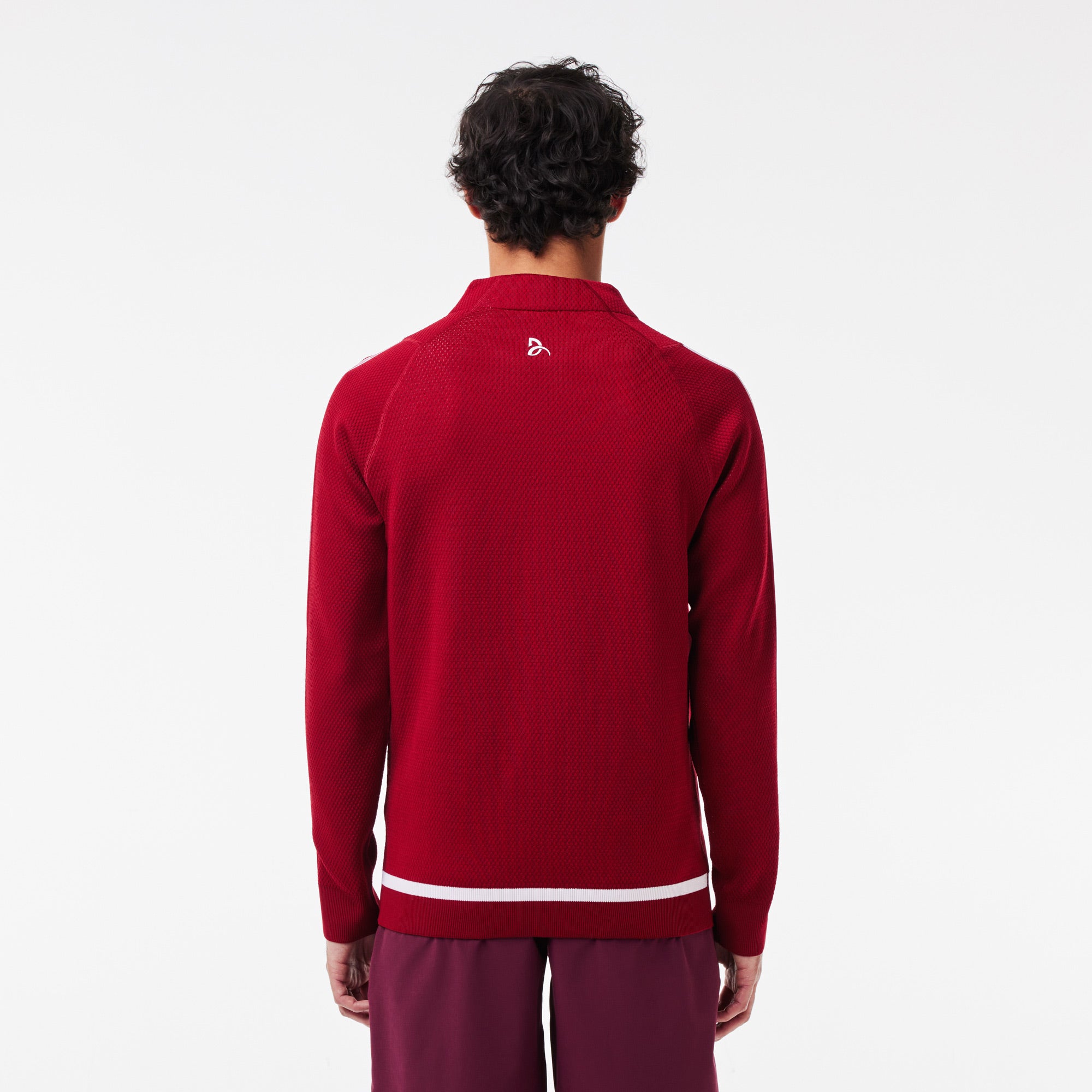 Lacoste x Novak Djokovic Men's Tennis Jacket - Red | Tennis Only