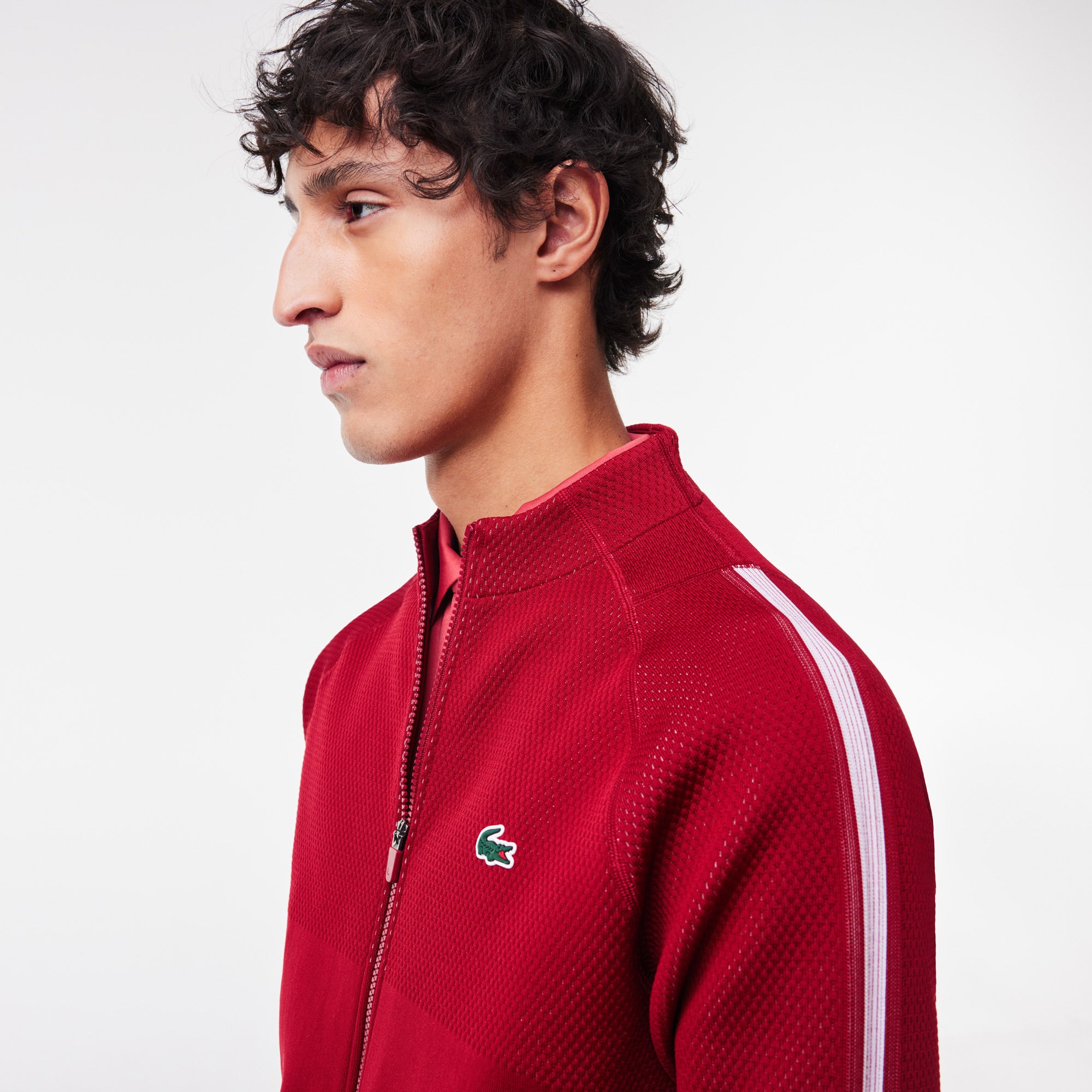 Lacoste x Novak Djokovic Men's Tennis Jacket - Red | Tennis Only