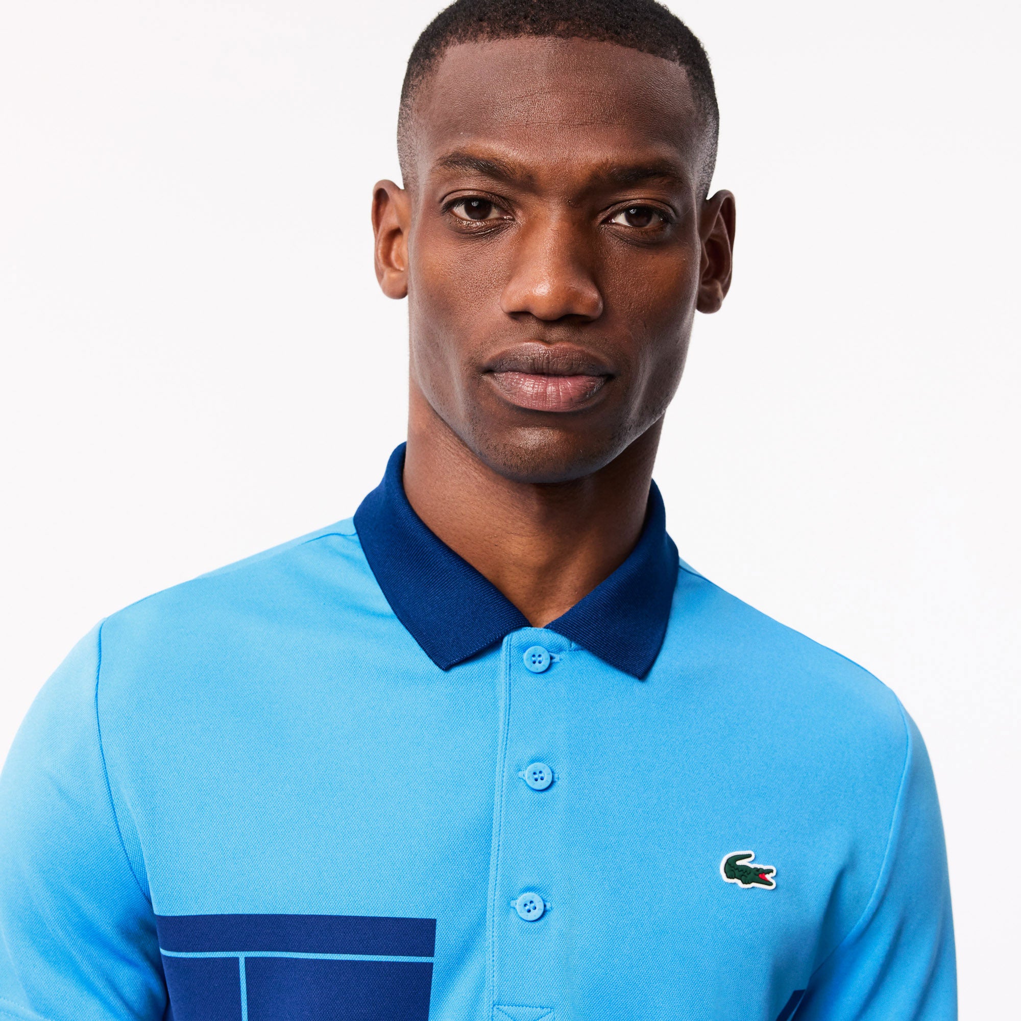 Lacoste x Novak Djokovic Men's Tennis Polo - Blauw (3)