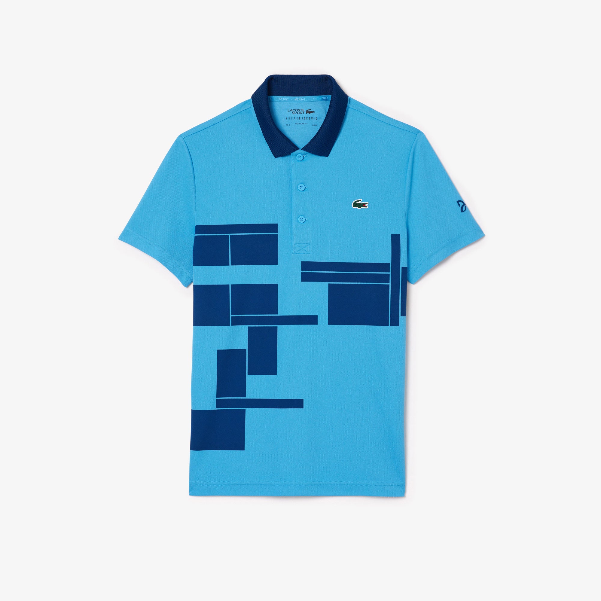 Lacoste x Novak Djokovic Men's Tennis Polo - Blauw (4)