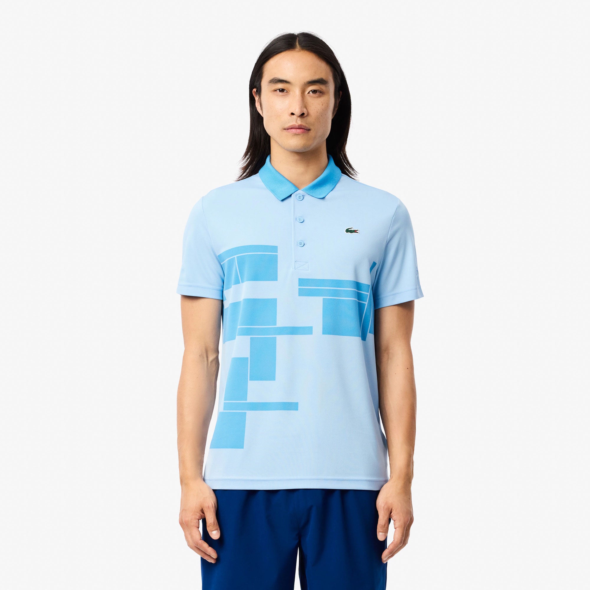 Lacoste x Novak Djokovic Men's Tennis Polo - Blue (1)