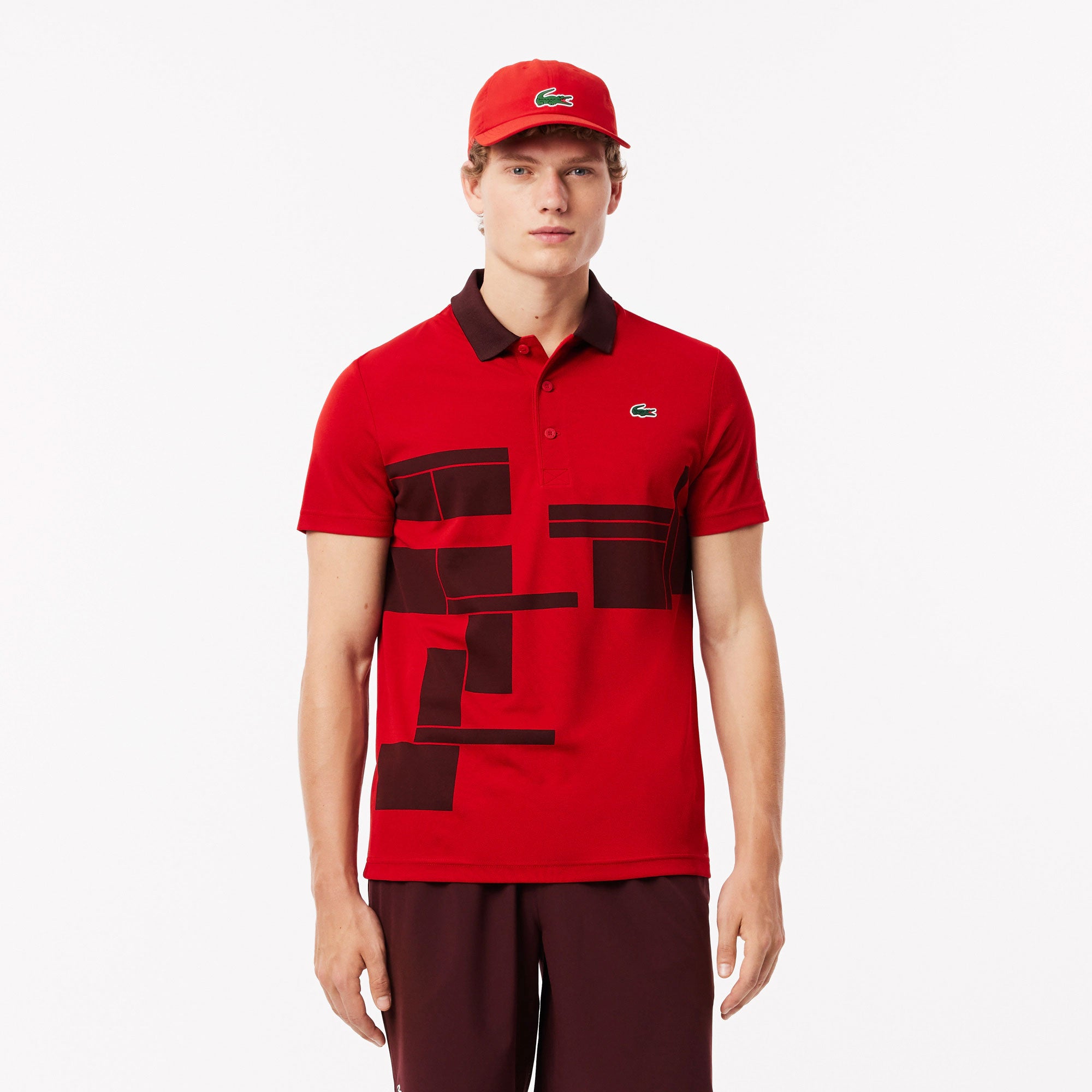 Lacoste x Novak Djokovic Men's Tennis Polo - Red (1)