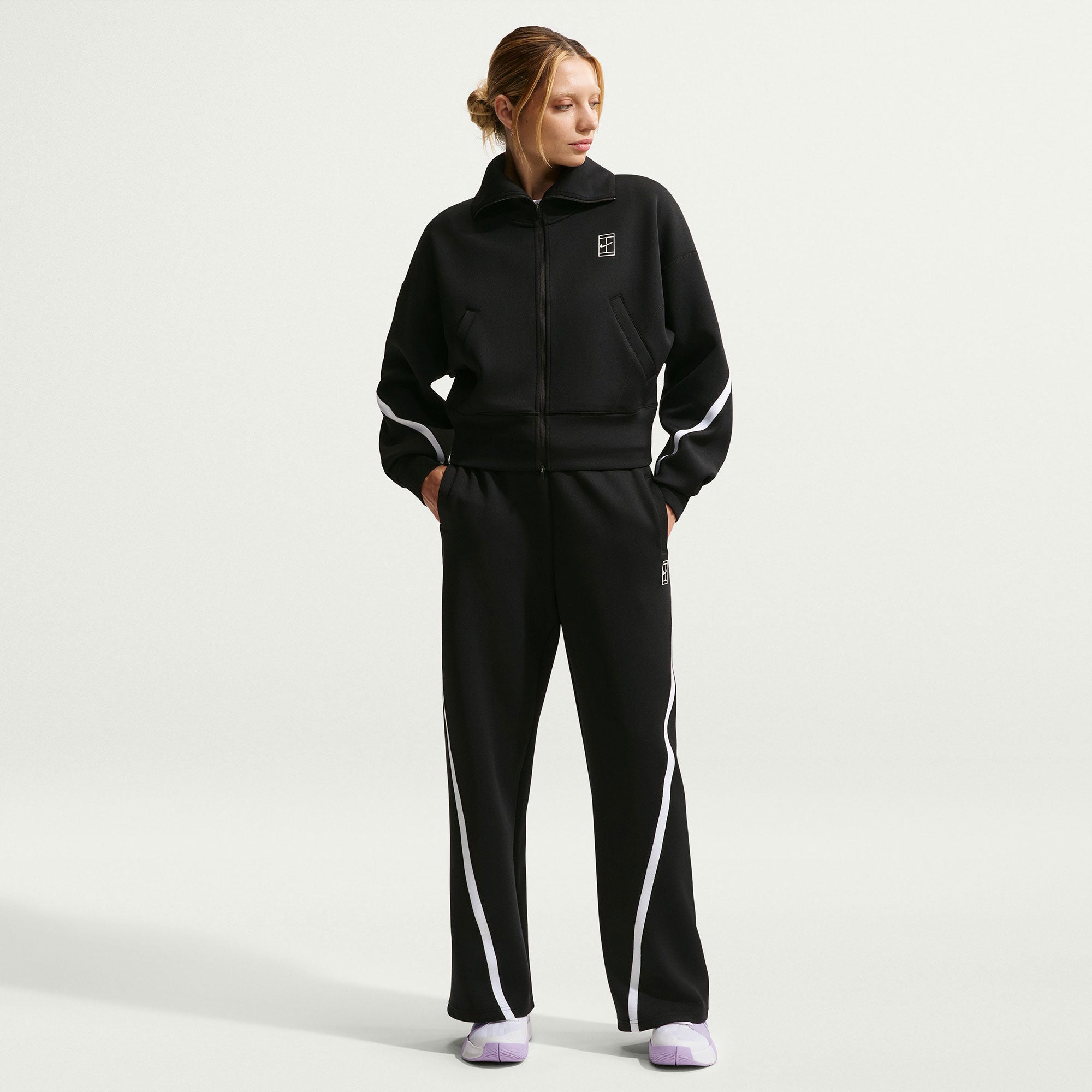 Nike Advantage Women's Dri-FIT Full-Zip Tennis Jacket - Black