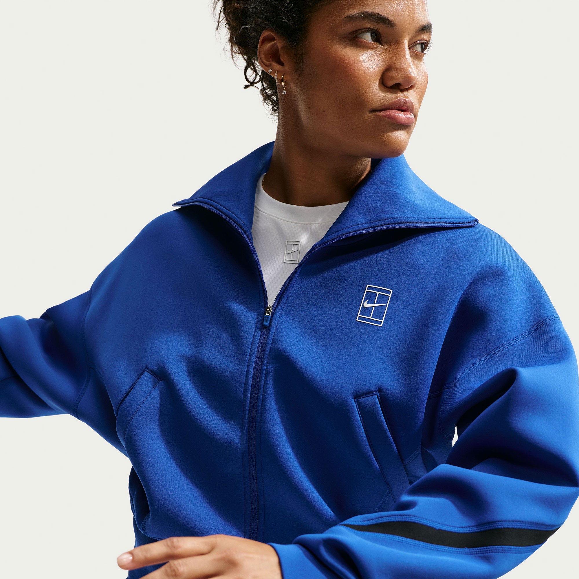 Nike Advantage Women's Dri-FIT Full-Zip Tennis Jacket - Blue (3)