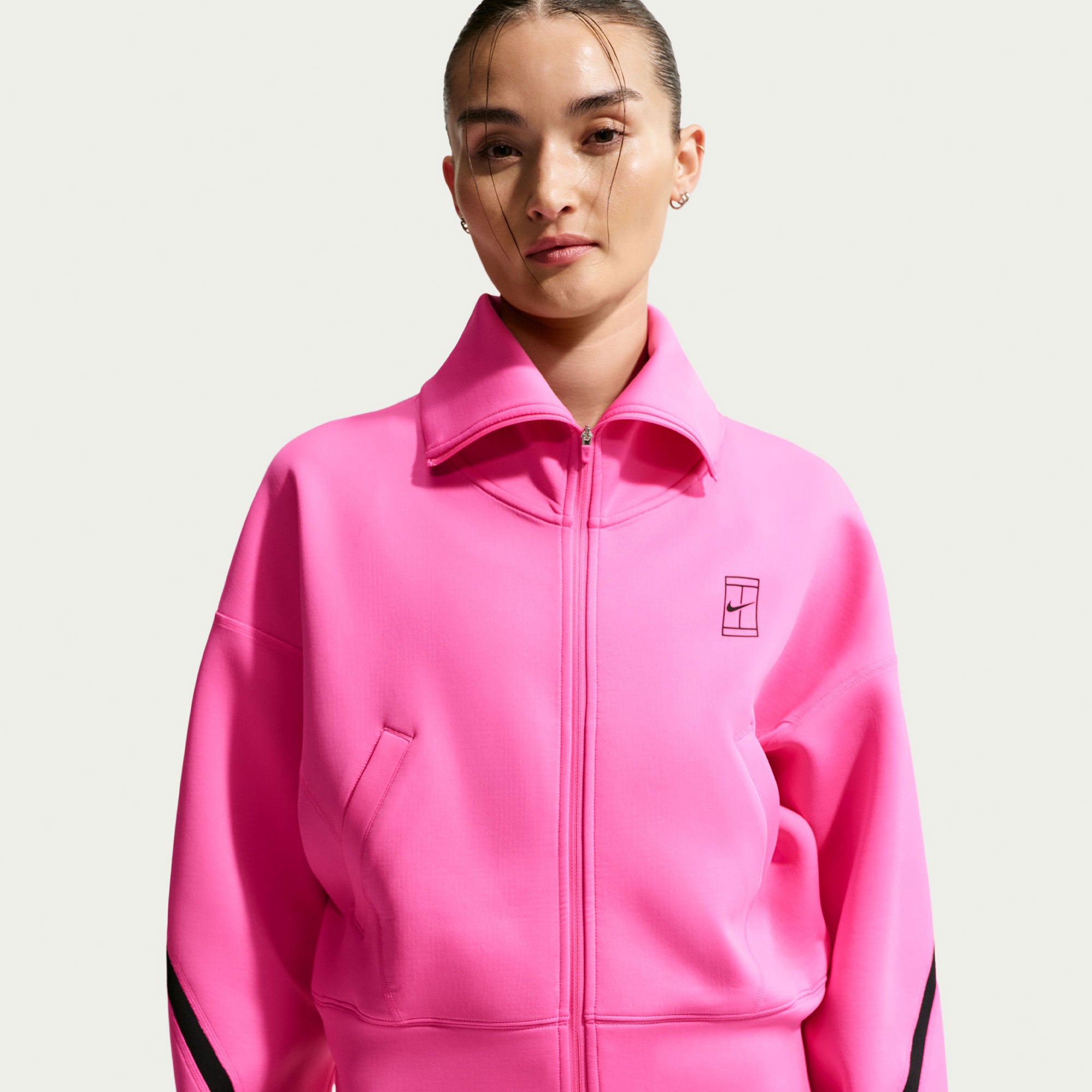 Nike Advantage Women's Dri-FIT Full-Zip Tennis Jacket - Pink (1)