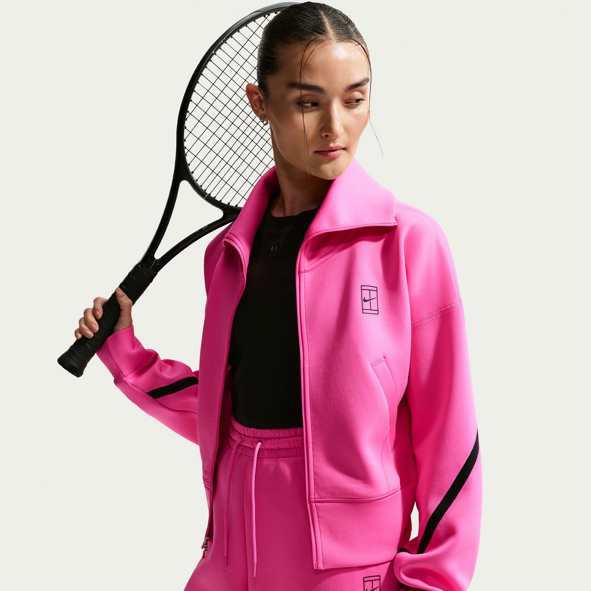 Nike Advantage Women's Dri-FIT Full-Zip Tennis Jacket - Pink