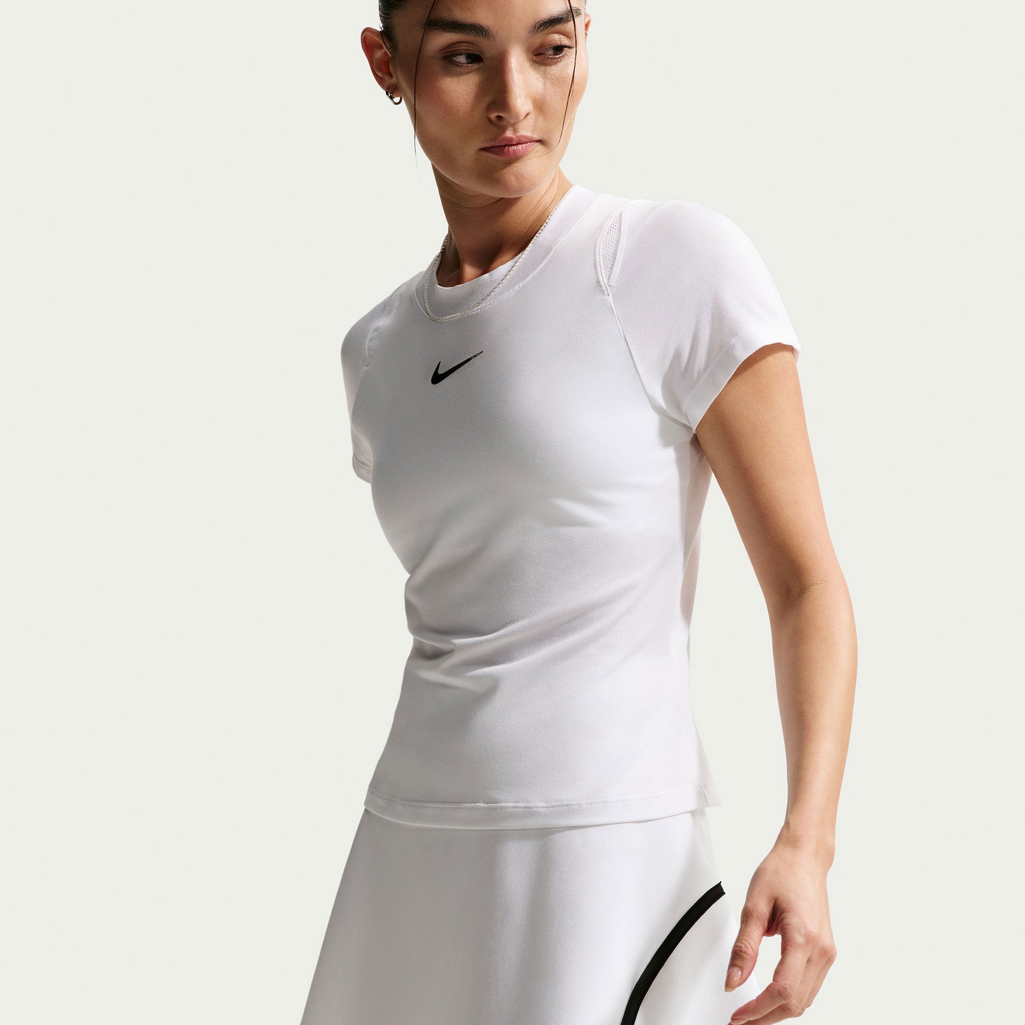 Nike Advantage Women's Dri-FIT High-Waisted Tennis Skirt - White (5)