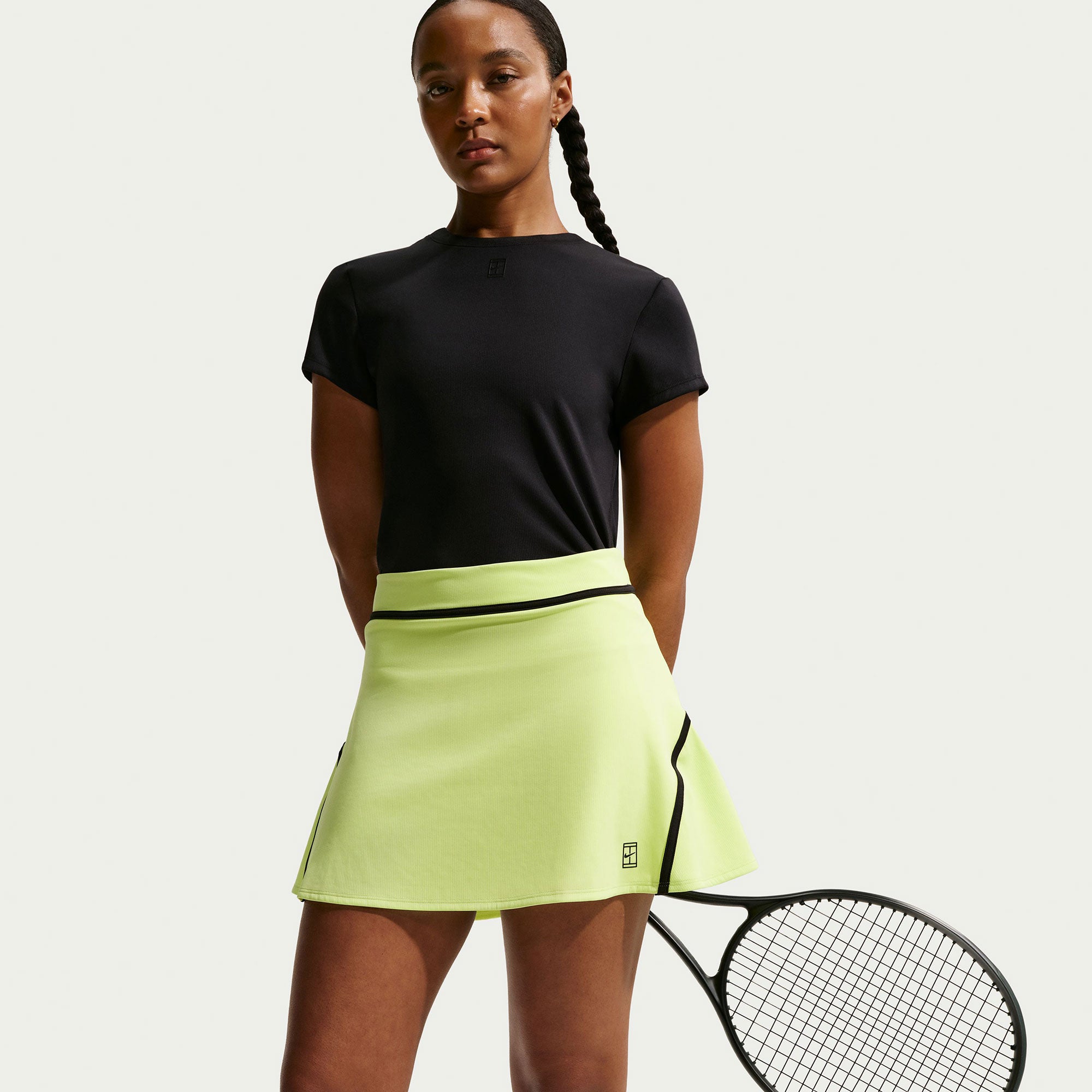 Nike Advantage Women's Dri-FIT High-Waisted Tennis Skirt - Yellow (5)