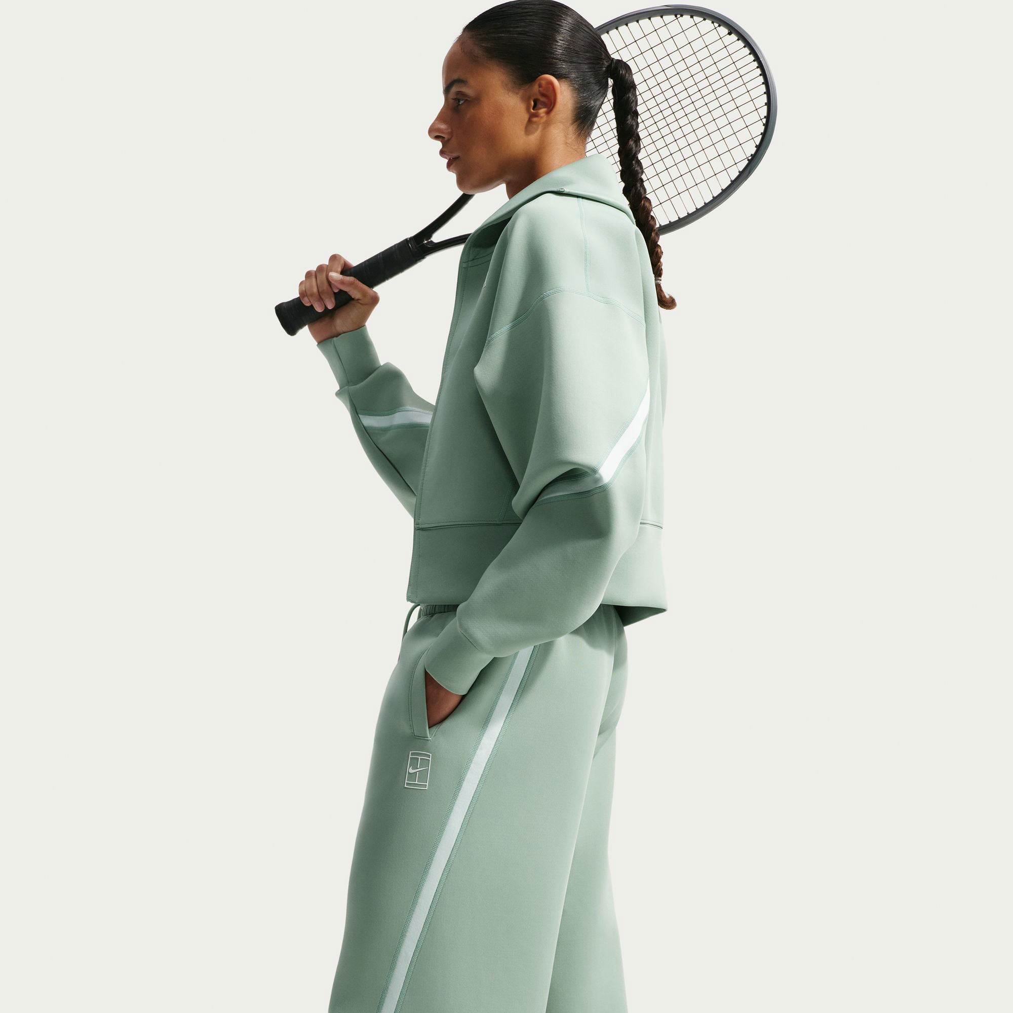 Nike Advantage Women's Dri-FIT Mid-Rise Tennis Pants - Green (4)