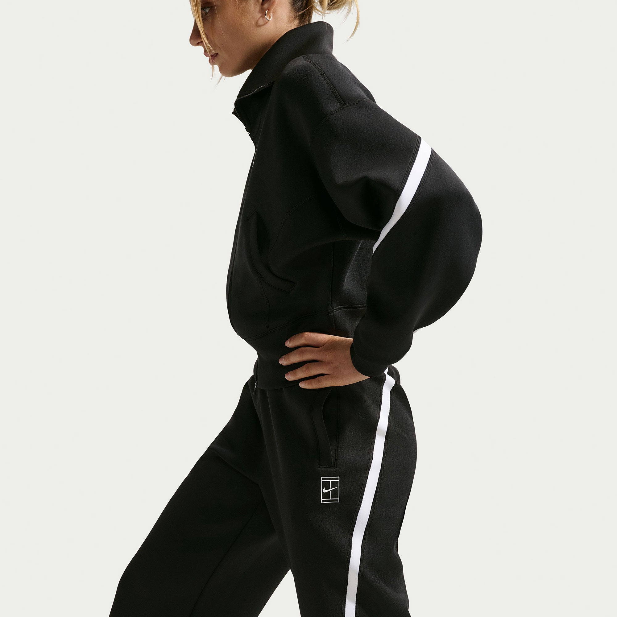 Nike Advantage Women's Dri-FIT Mid-Rise Tennis Pants - Black (5)