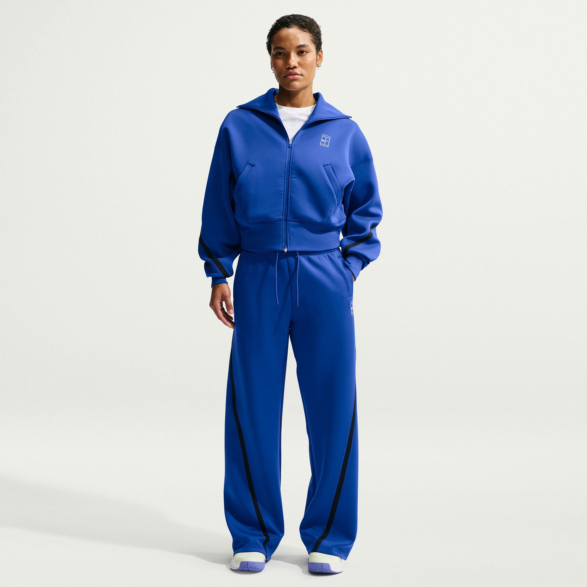 Nike Advantage Women's Dri-FIT Mid-Rise Tennis Pants - Blue (1)