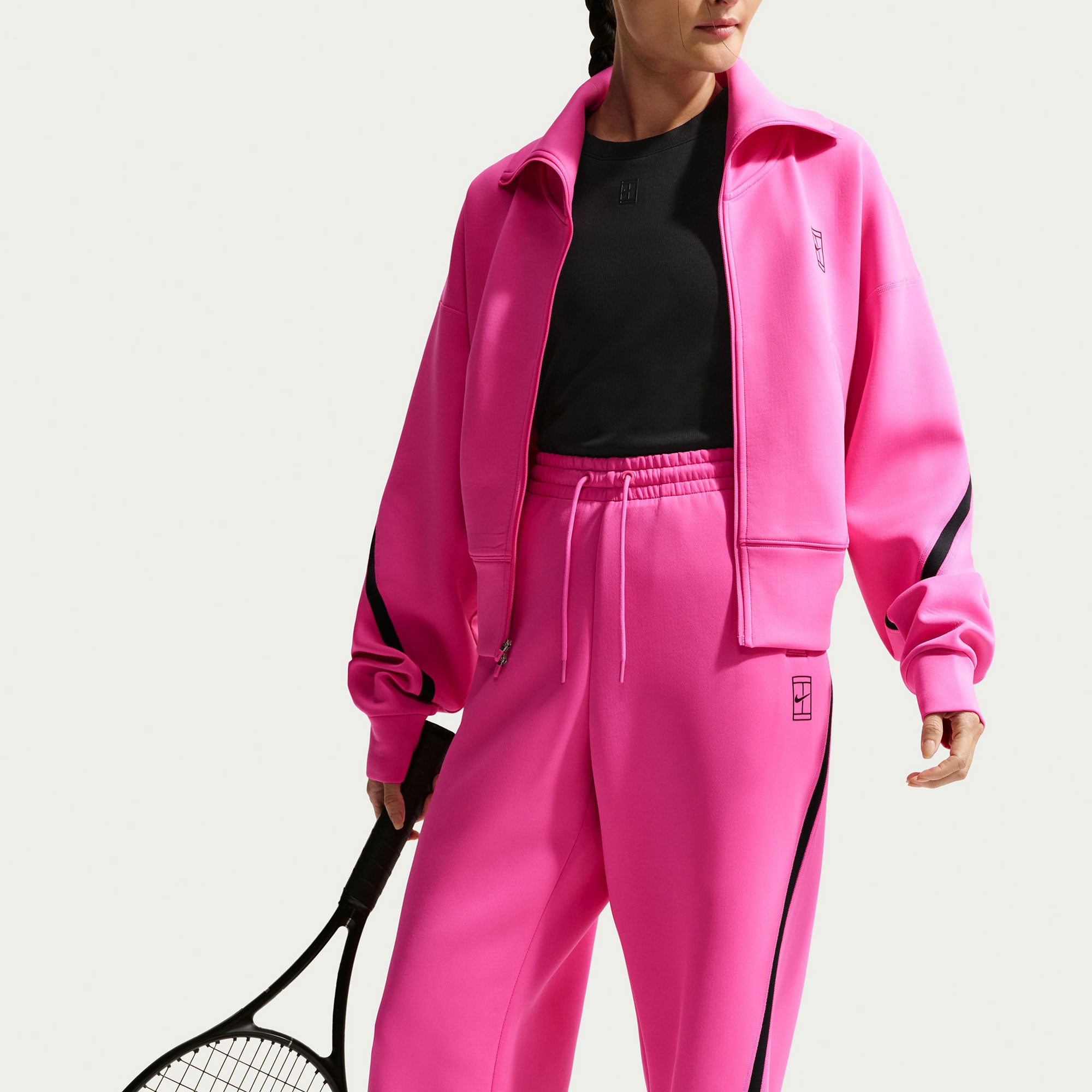 Nike Advantage Women's Dri-FIT Mid-Rise Tennis Pants - Pink