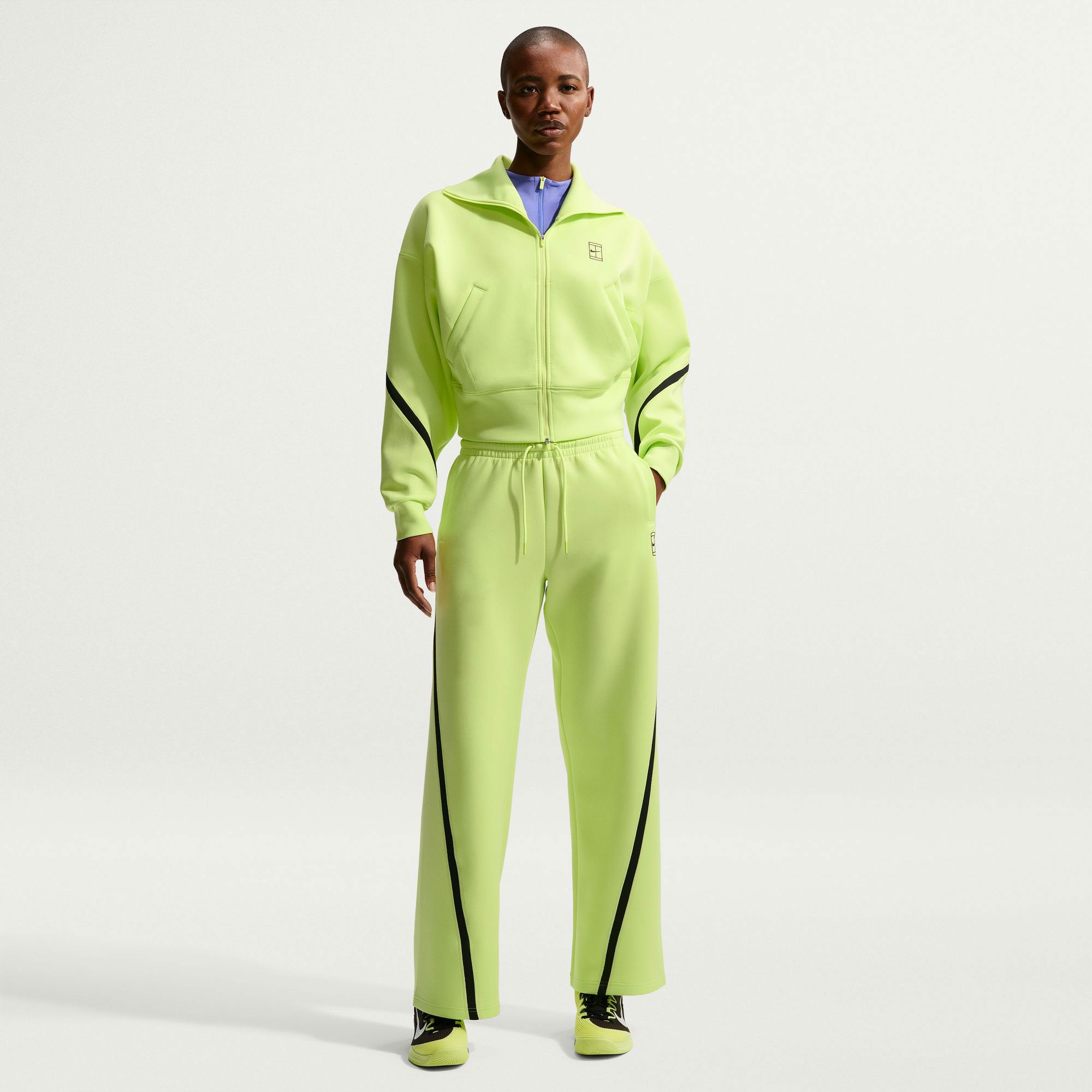 Nike Advantage Women's Dri-FIT Mid-Rise Tennis Pants - Yellow (1)