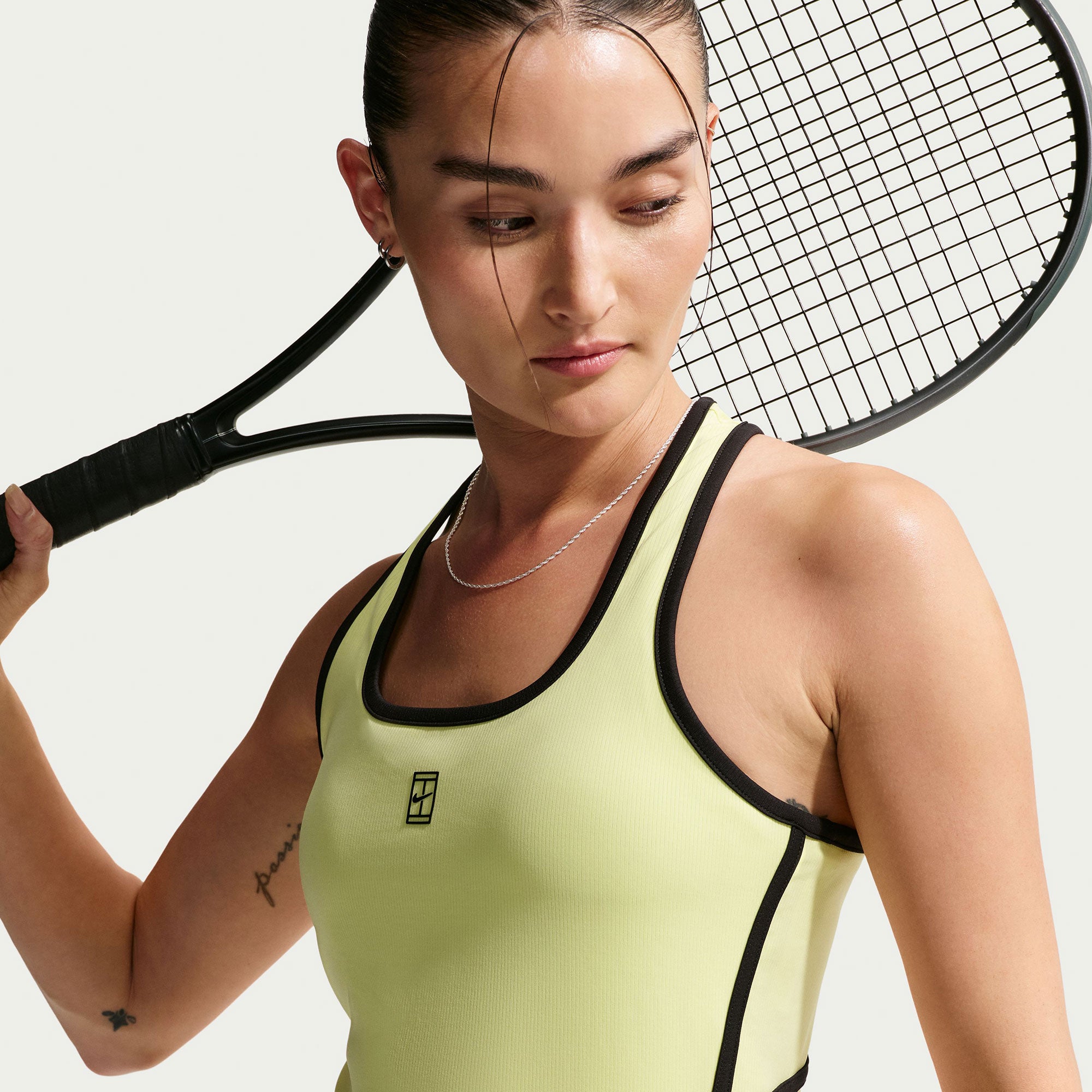 Nike Advantage Women's Dri-FIT Tennis Tank - Yellow (3)