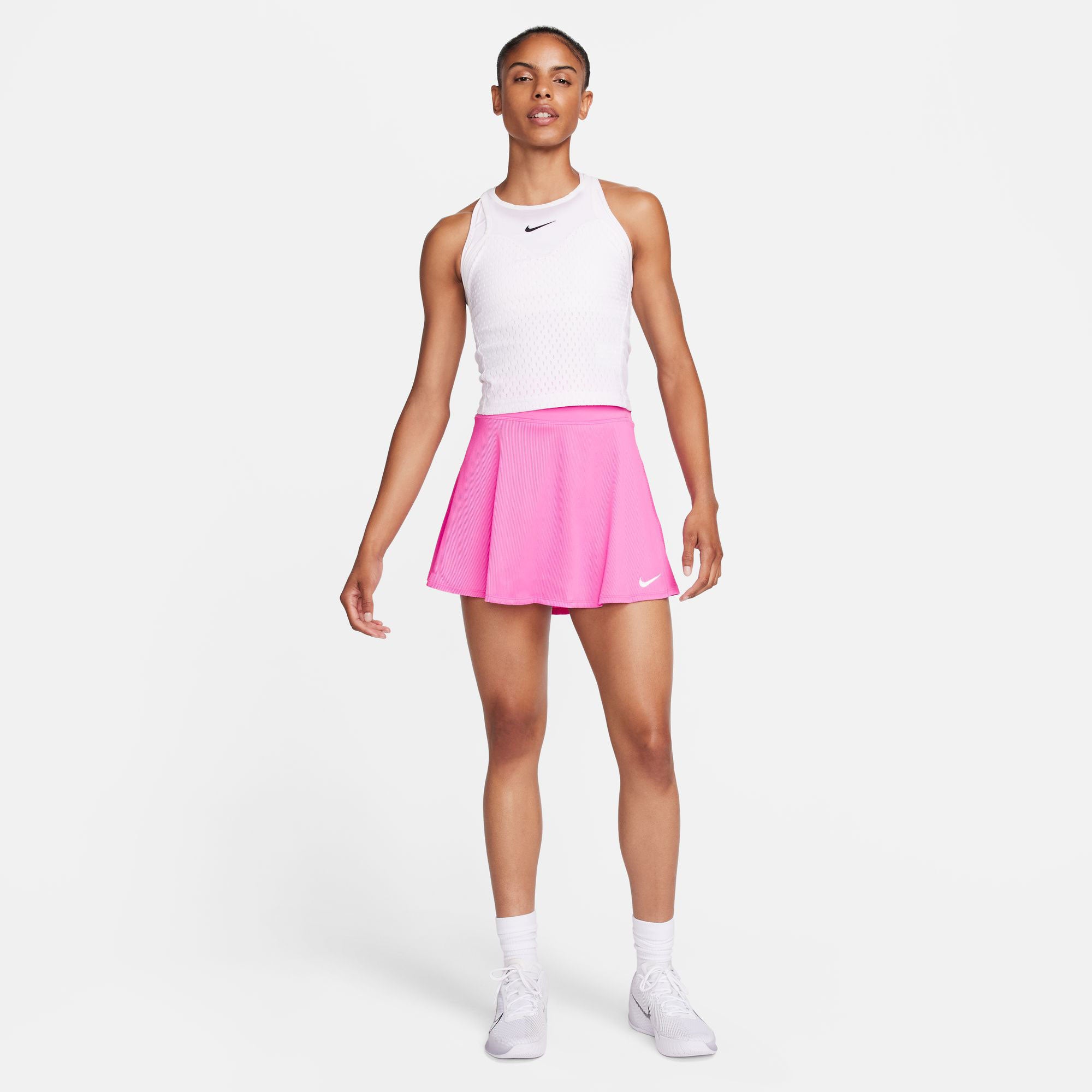 Nike Advantage Women s Dri FIT Regular Tennis Skirt Pink Tennis Only