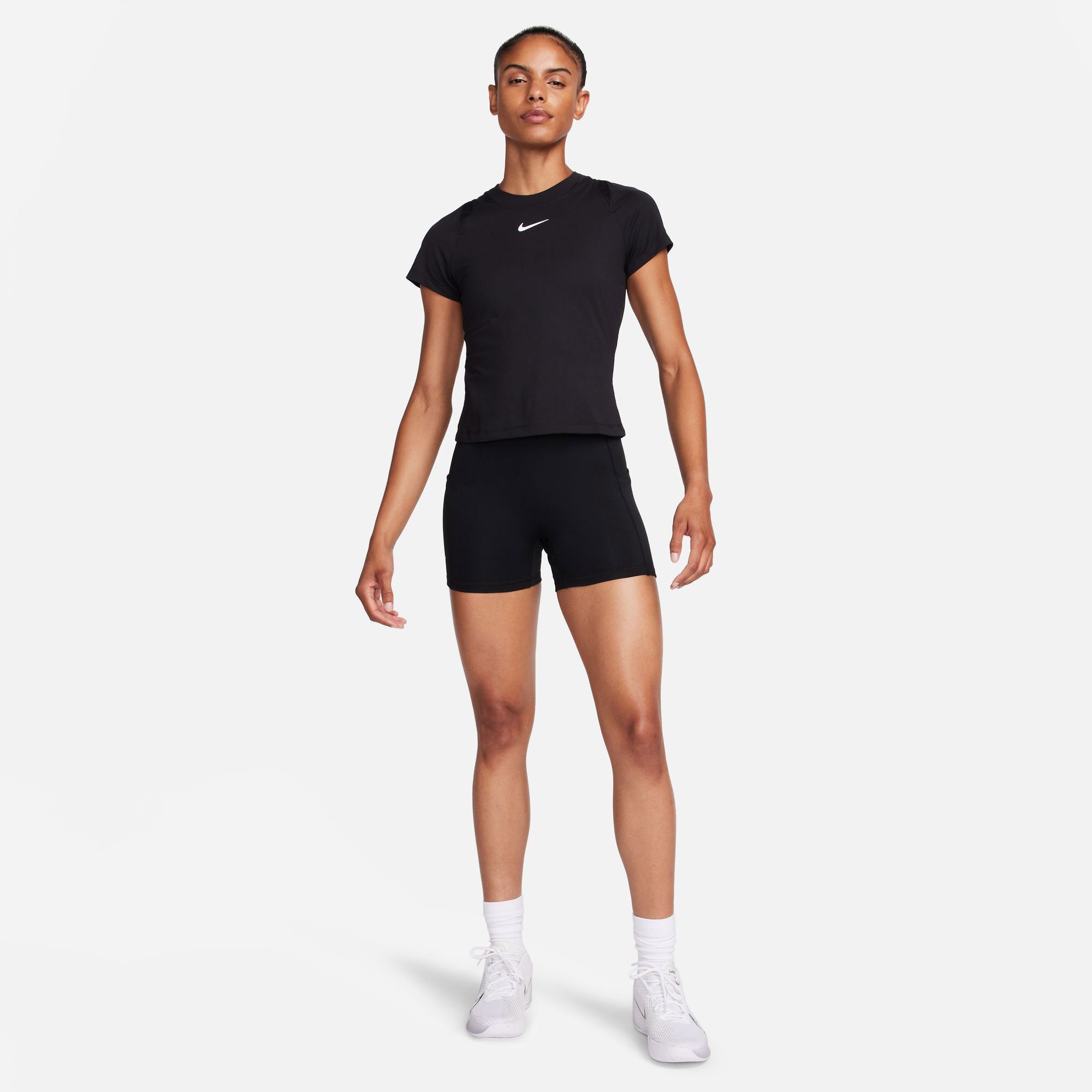 Nike Advantage Women s Dri FIT Tennis Shorts Black Tennis Only