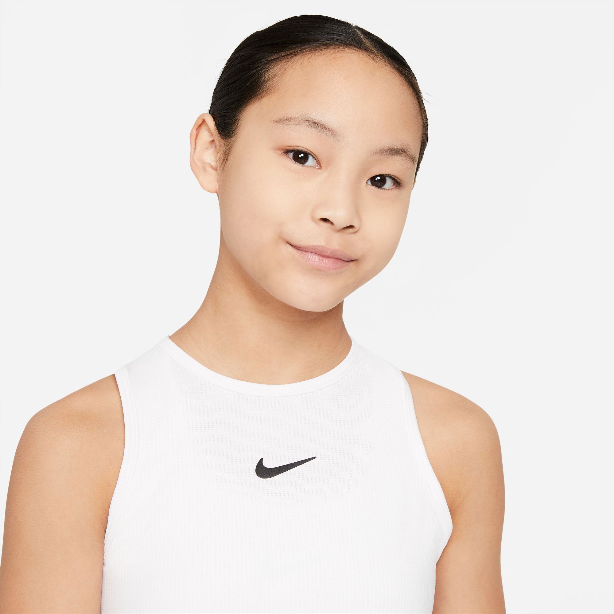 NikeCourt Victory Girls' Dri-FIT Tennis Tank - White (3)