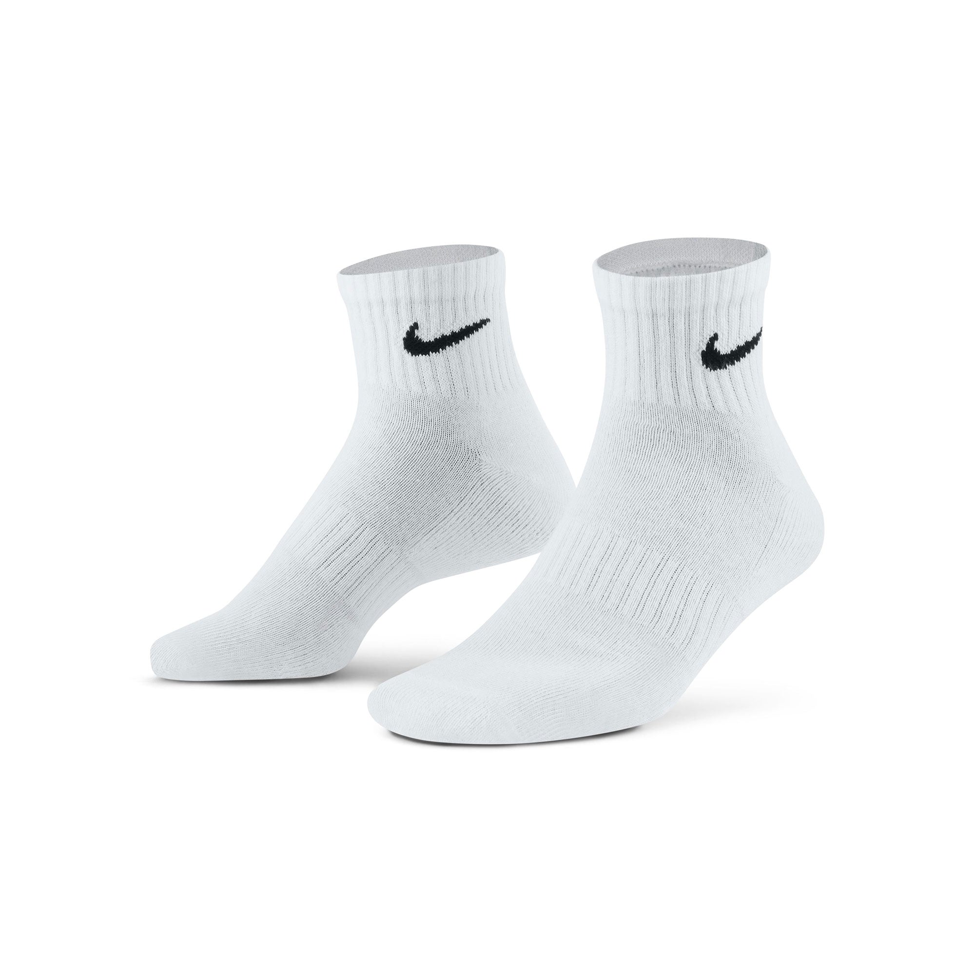 Nike Cushioned Dri-FIT Training Ankle Socks 3 Pair - White (1)