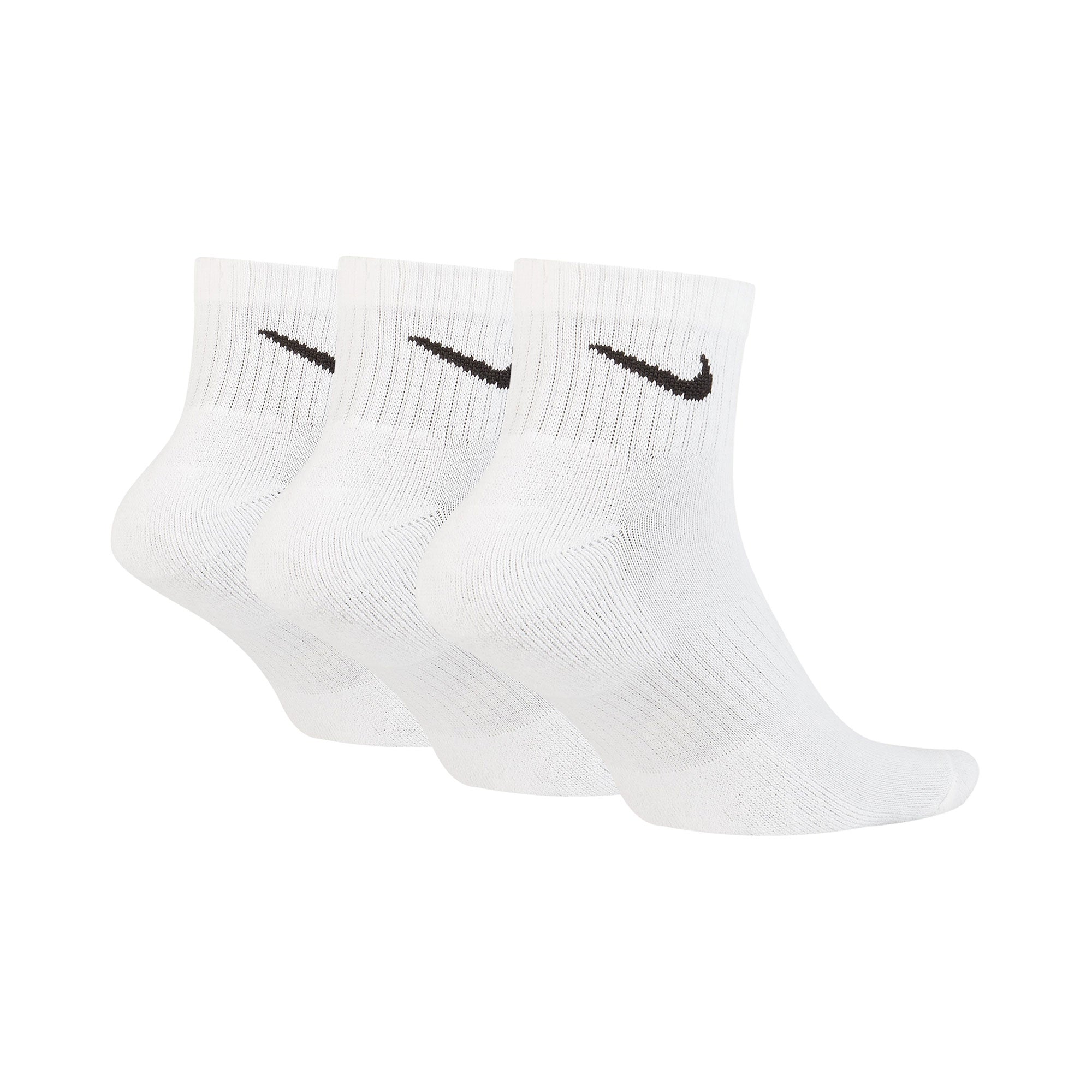 Nike Cushioned Dri-FIT Training Ankle Socks 3 Pair - White (2)