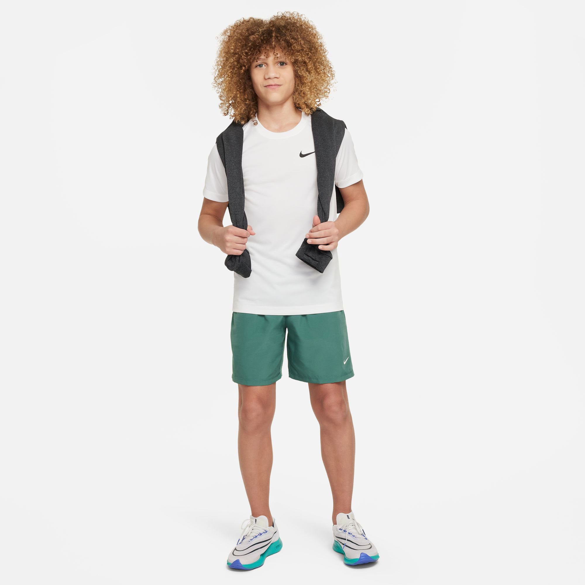Nike Dri-FIT Boys' Woven Shorts - Green (7)