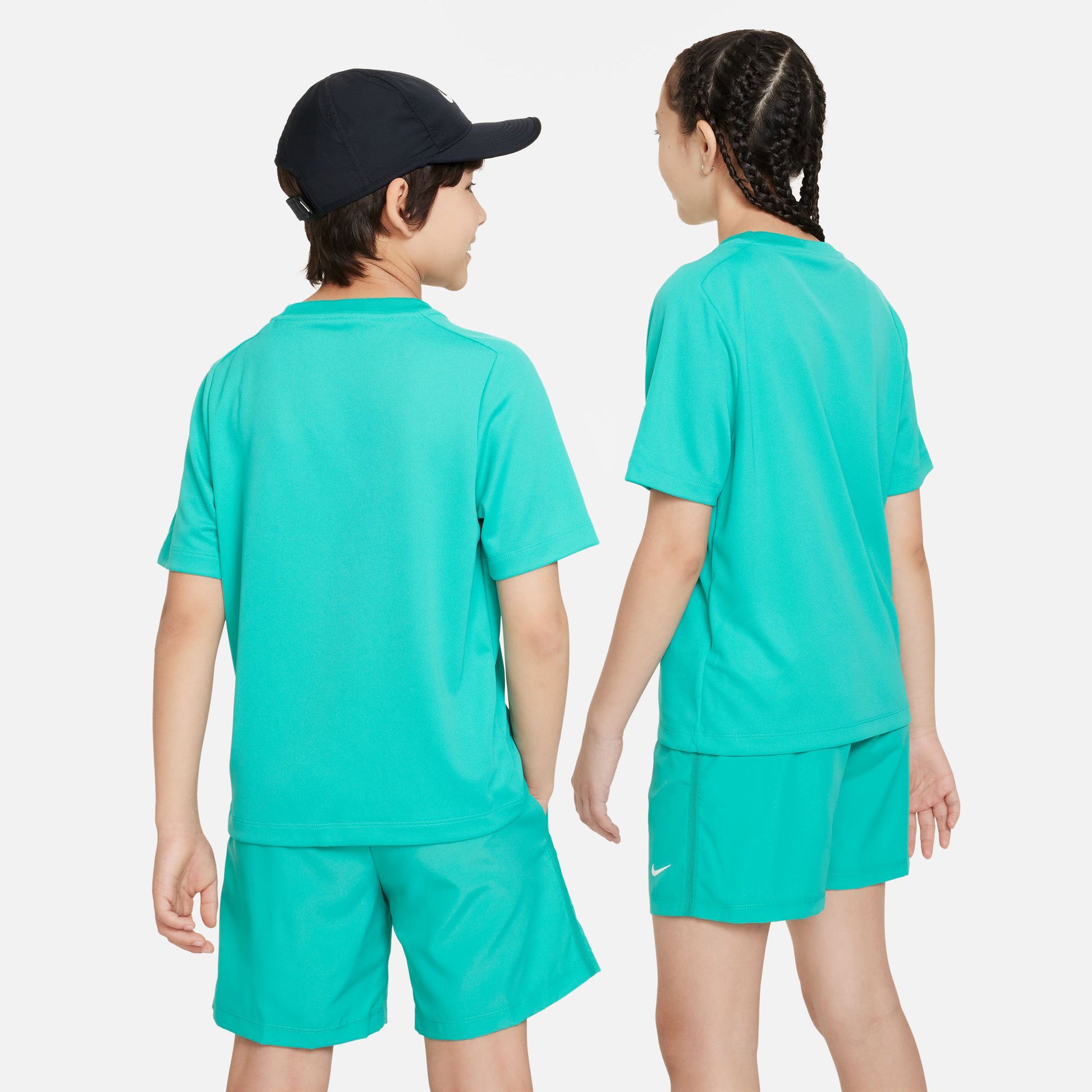 Nike Dri-FIT Multi Boys' Short Sleeve Shirt Green (2)