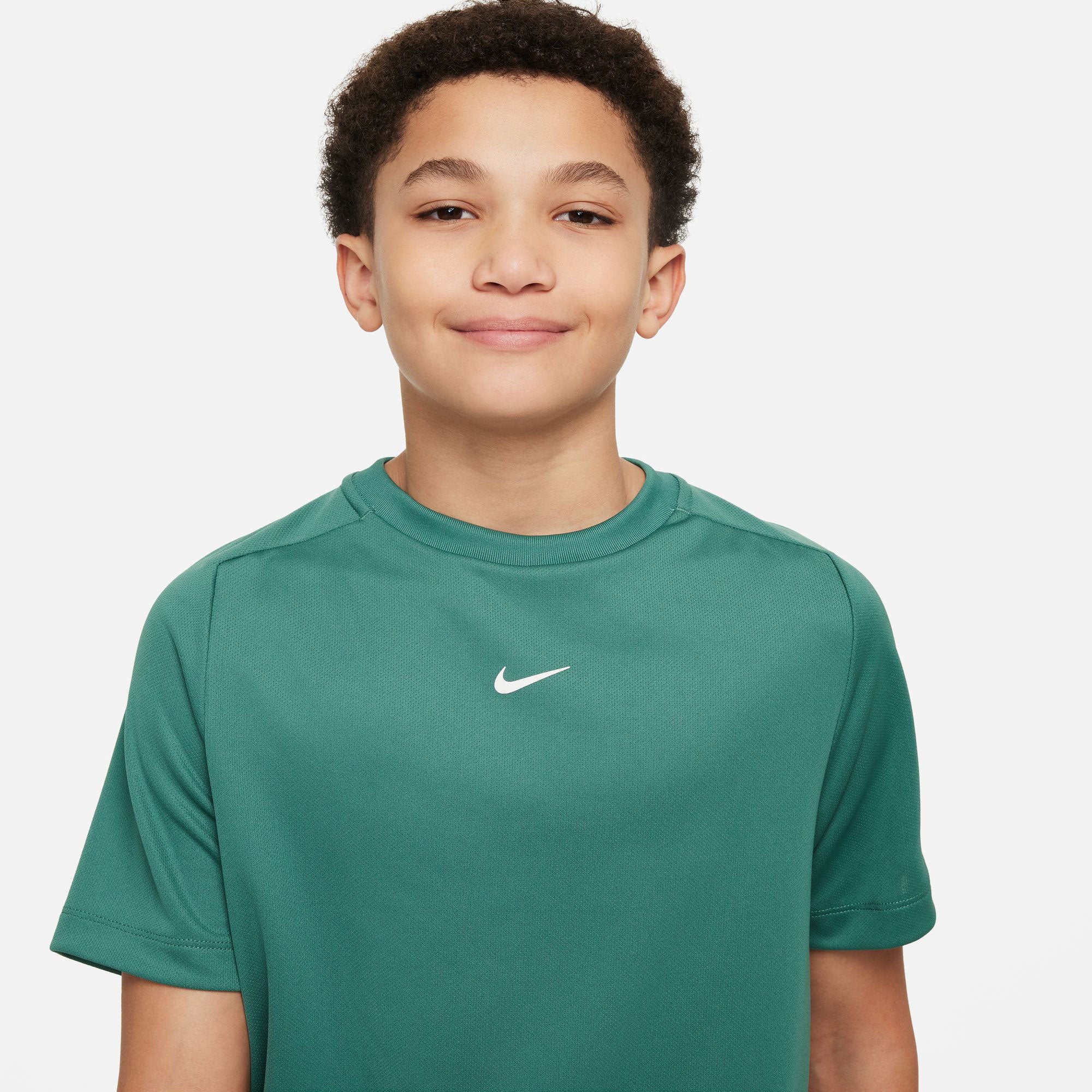 Nike Dri-FIT Multi Boys' Short Sleeve Shirt - Green (3)