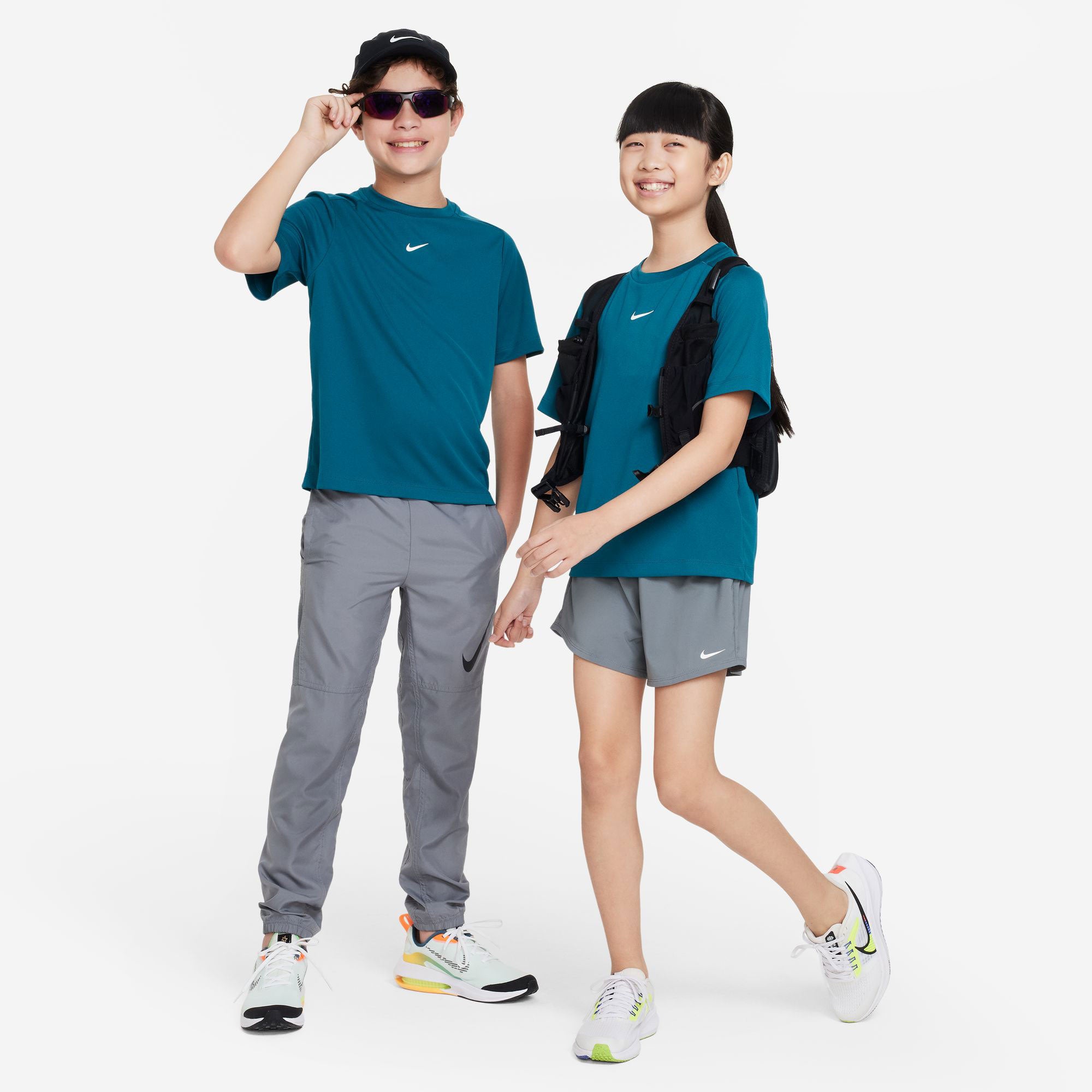 Nike Dri-FIT Multi Boys' Short Sleeve Shirt Green (4)