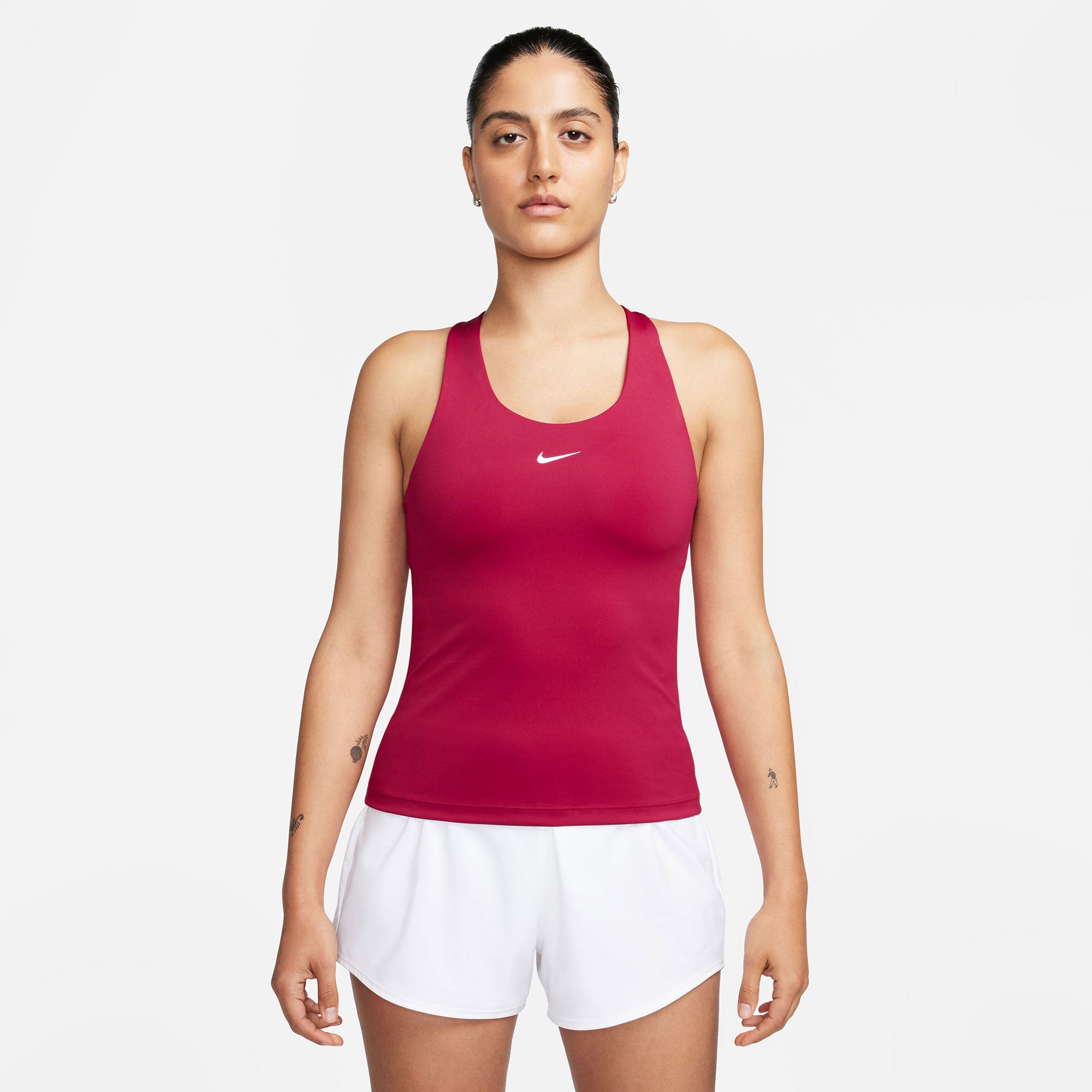 Nike Dri-FIT Swoosh Women's Bra Tank Red (1)