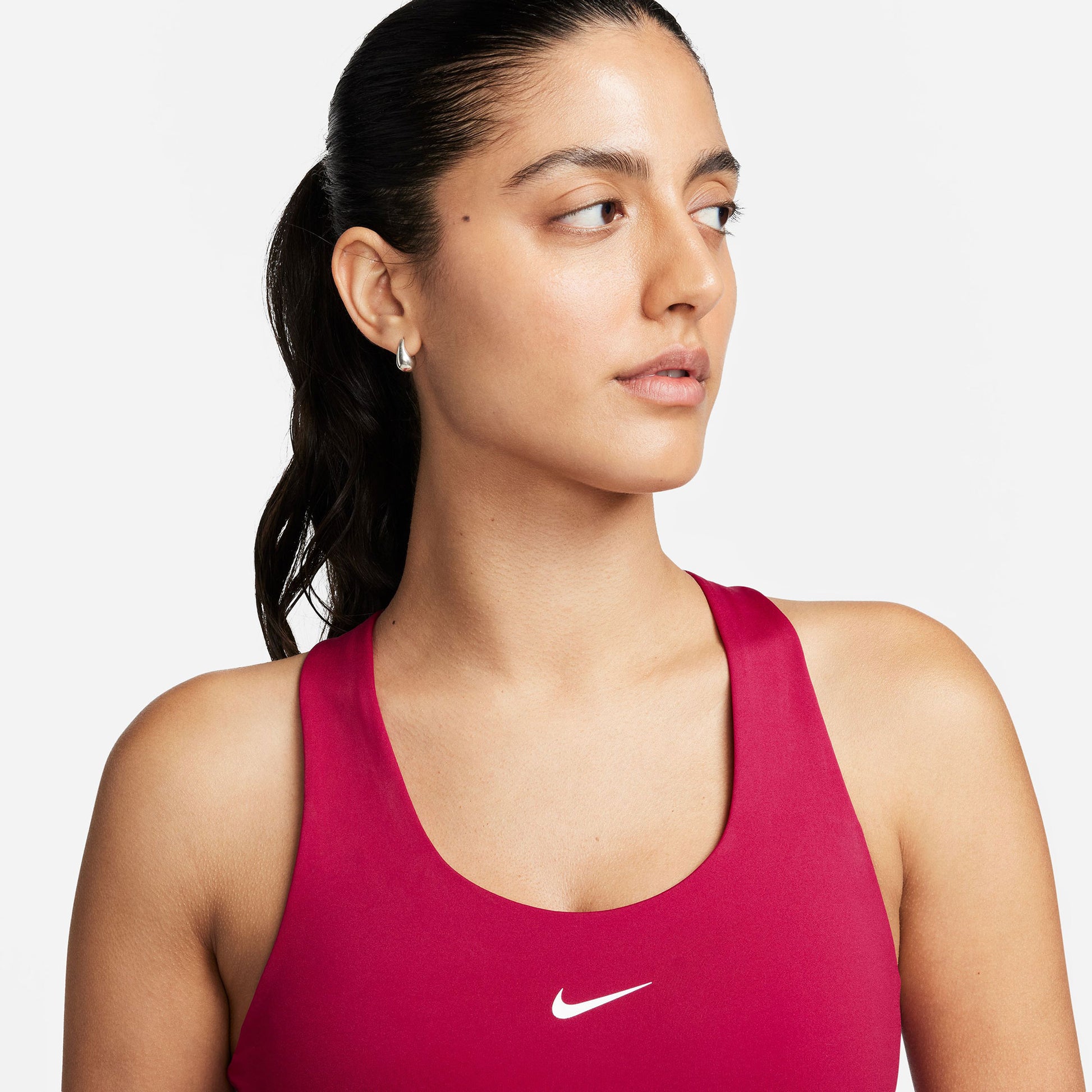 Nike Dri-FIT Swoosh Women's Bra Tank Red (3)