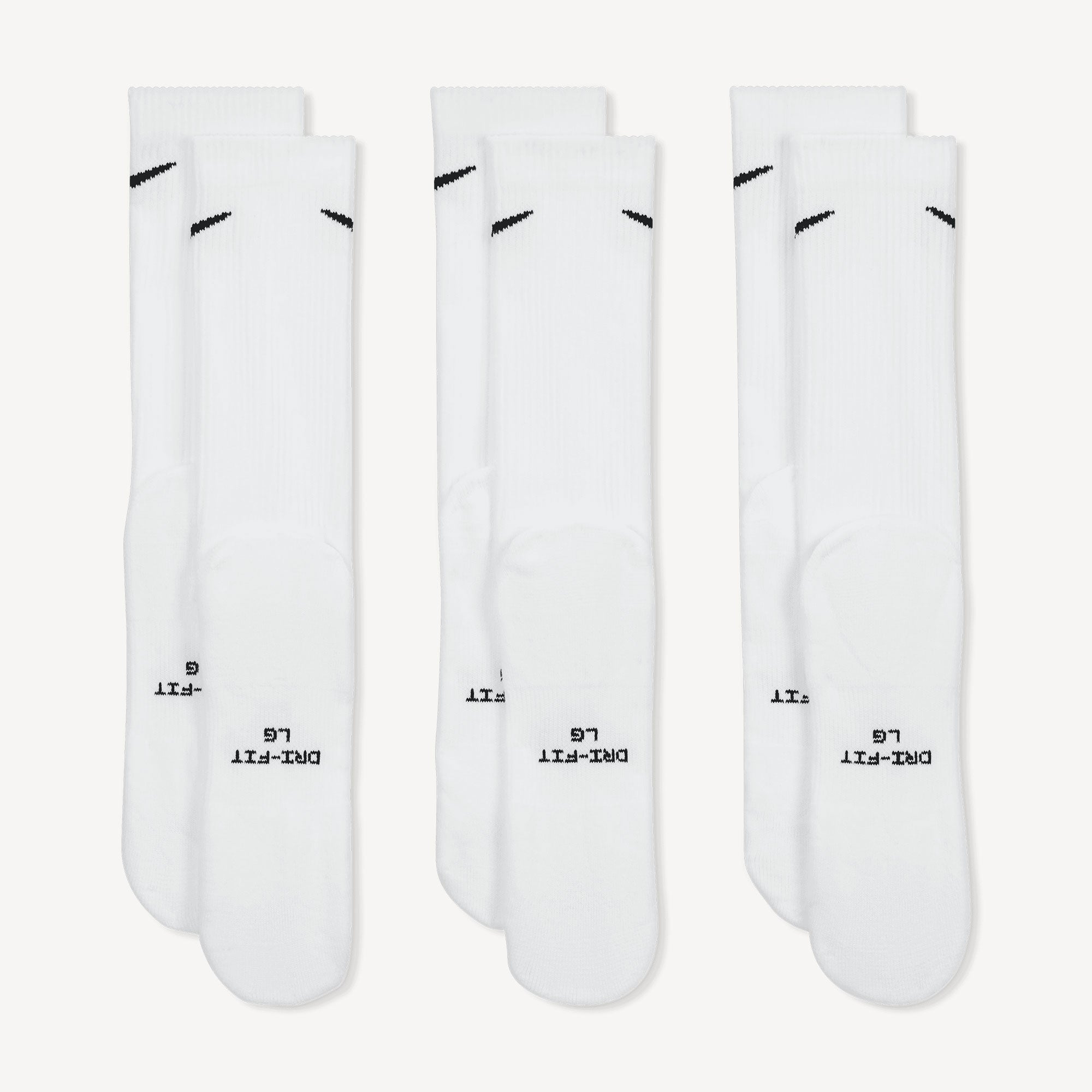 Nike Everyday Elevated Crew Socks - White (3)