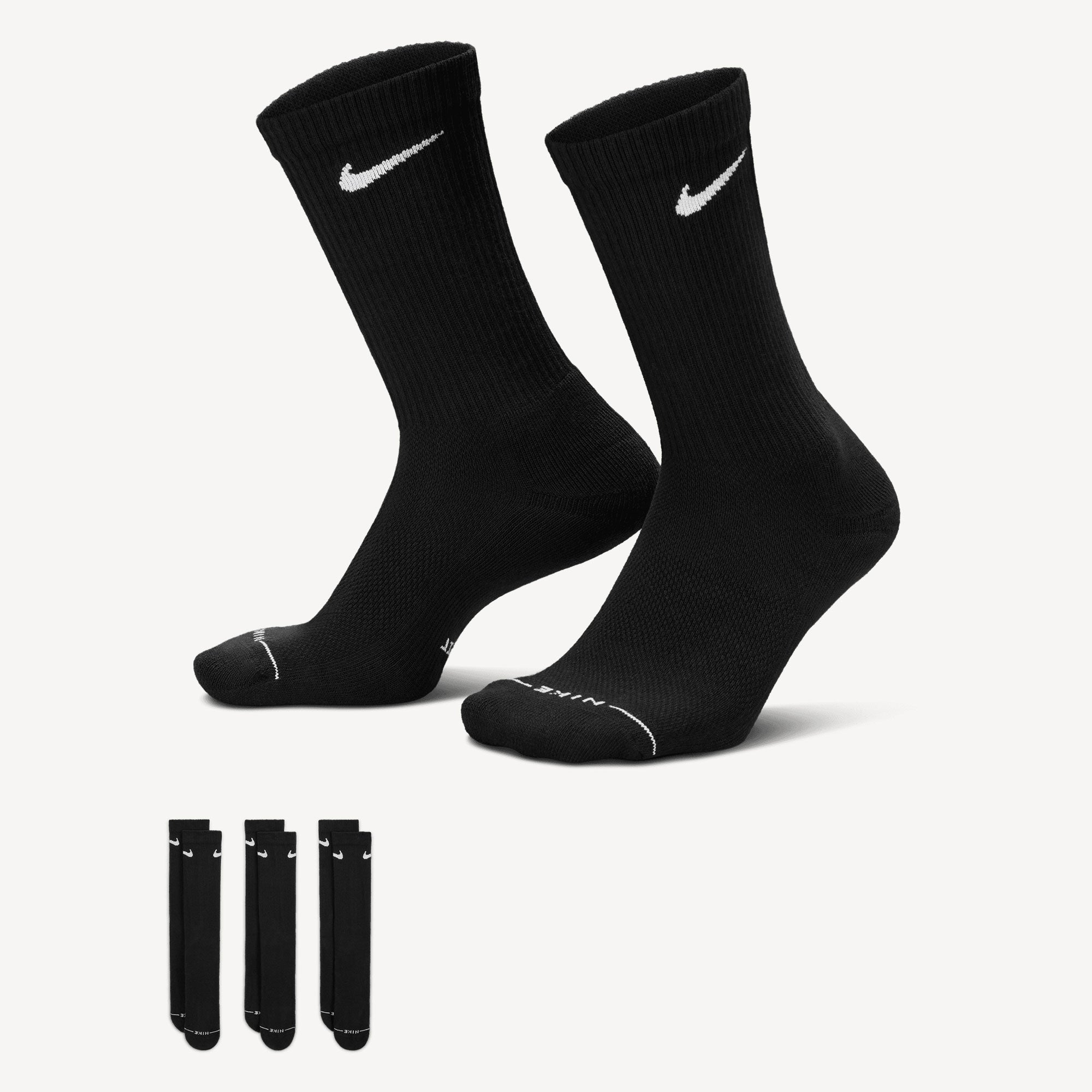 Nike Everyday Elevated Crew Socks - Black (1)