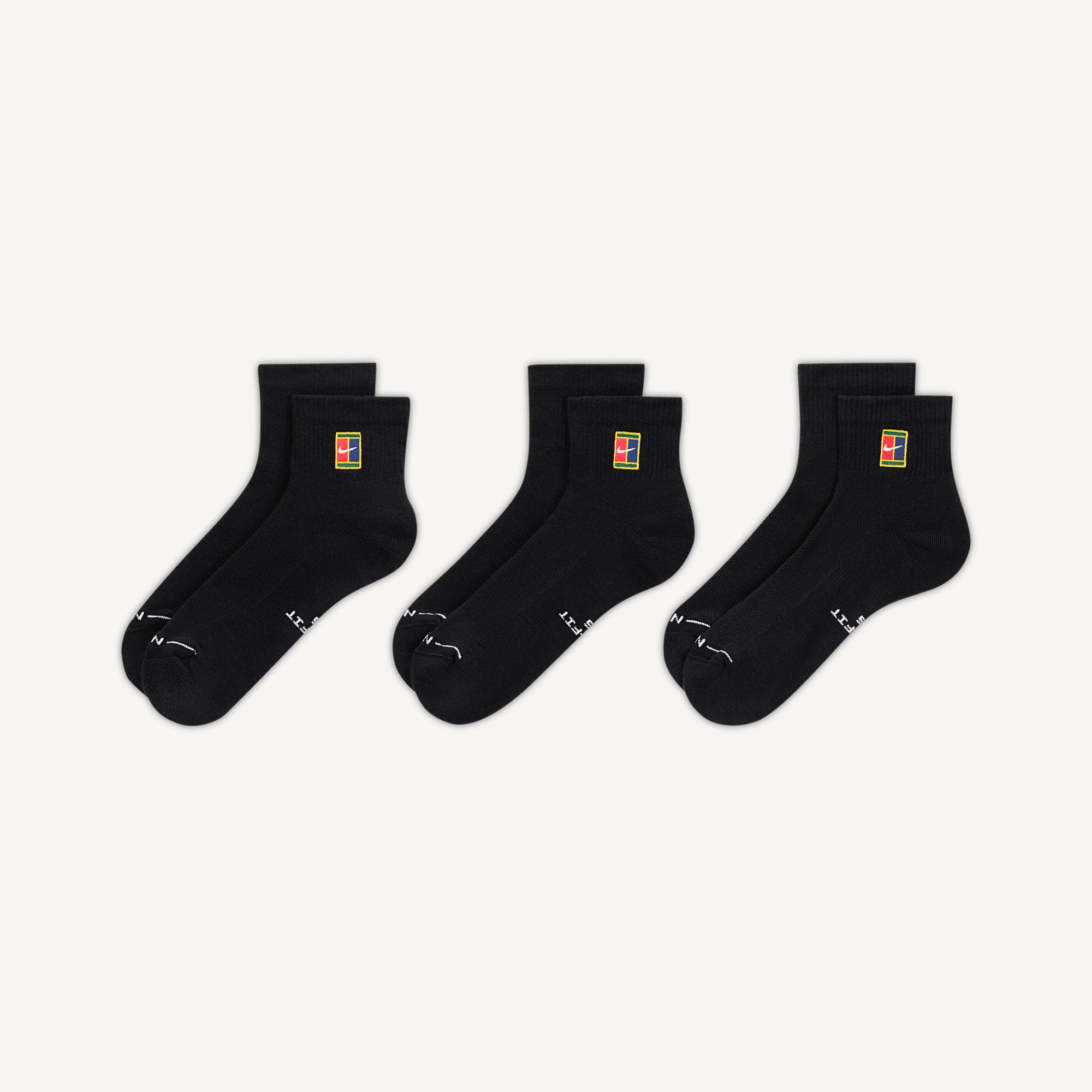 NikeCourt Everyday Elevated Tennis Ankle Socks - Black (2)