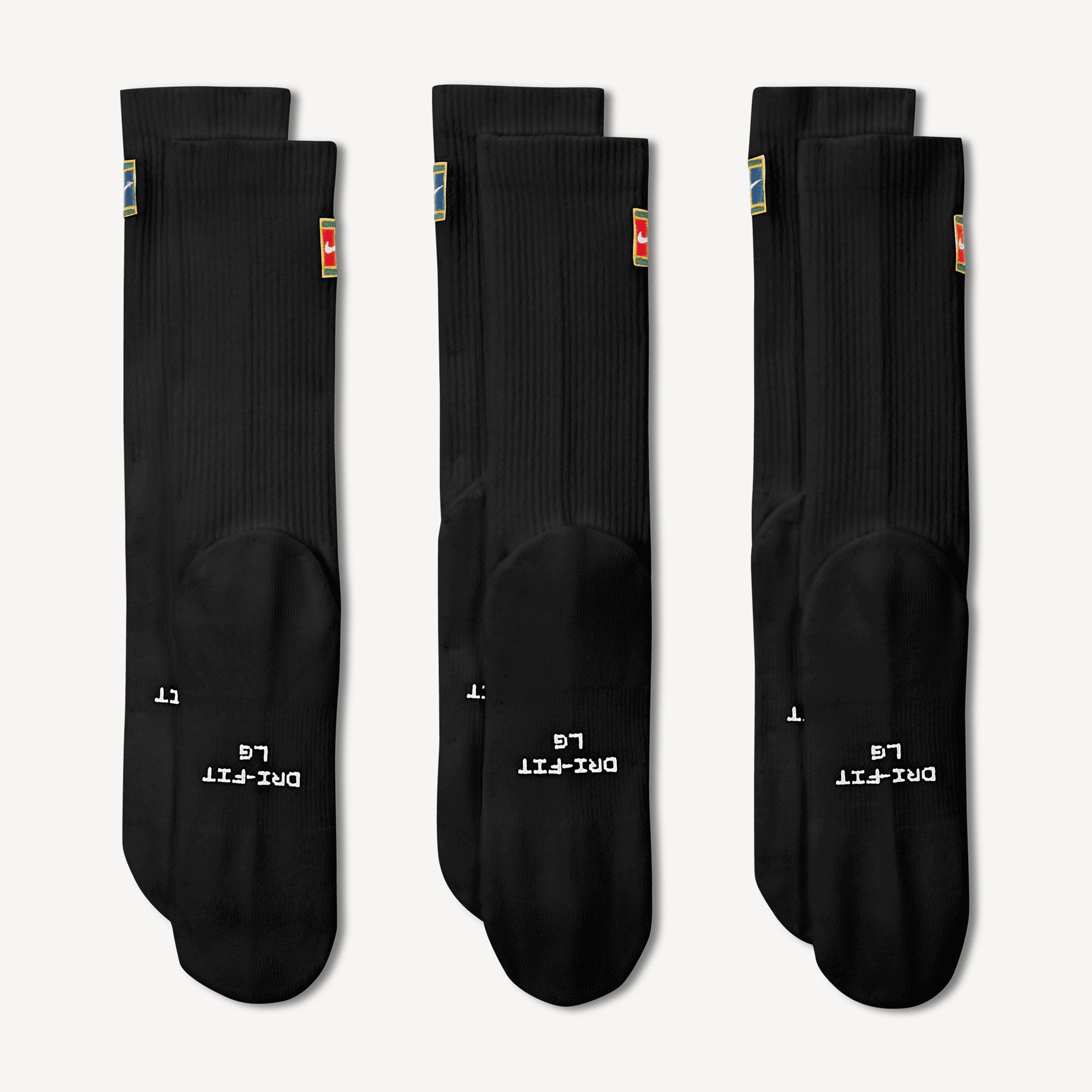 Nike Everyday Elevated Tennis Crew Socks - Black (3)