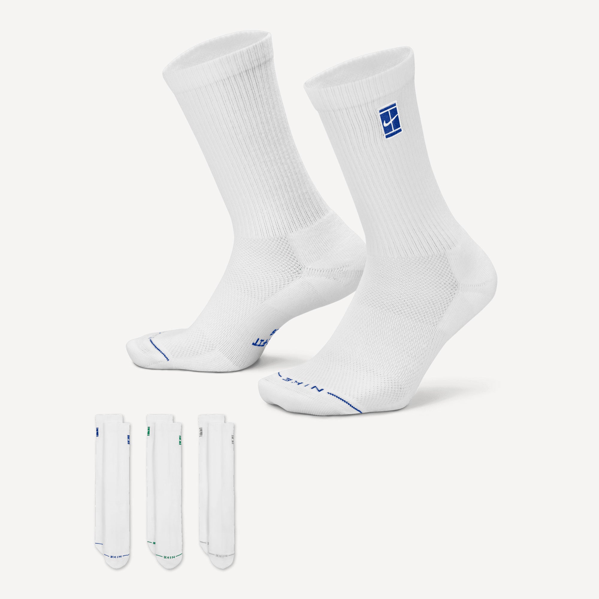 Nike Everyday Elevated Tennis Crew Socks - White (1)