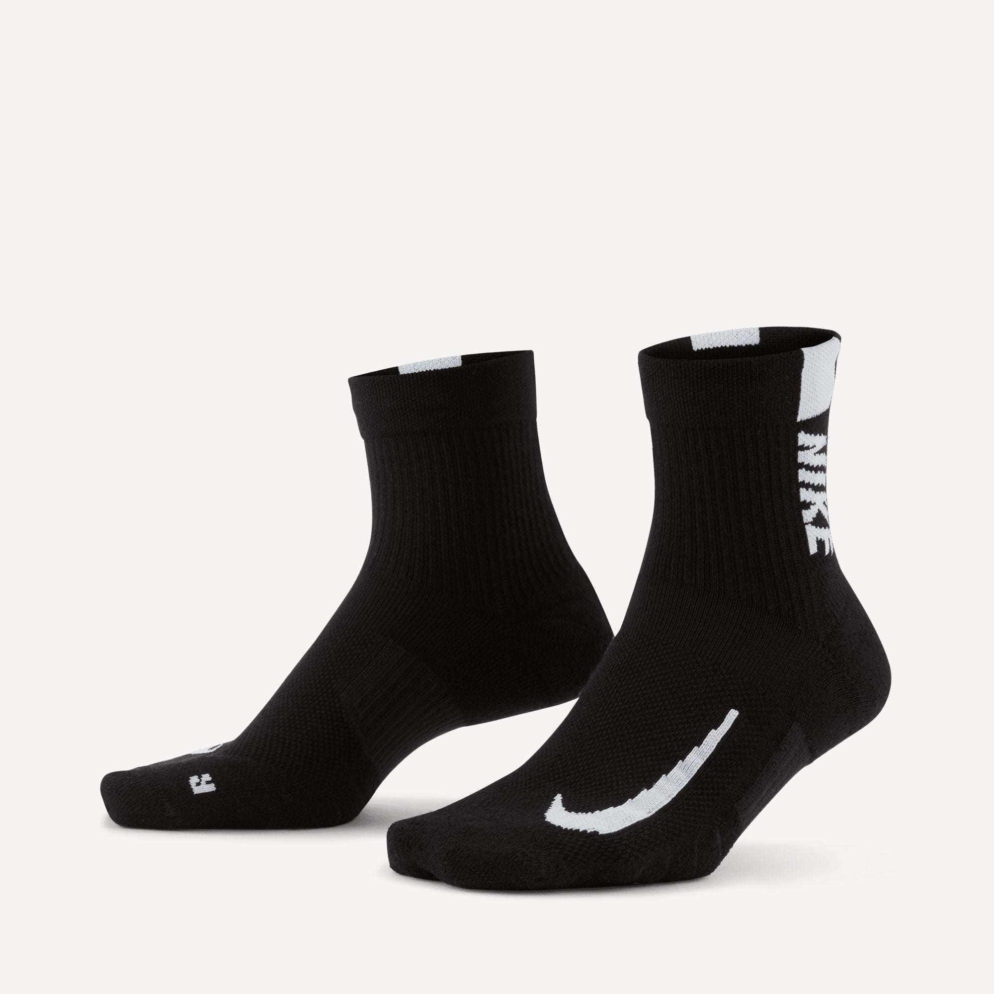 Nike Multiplier Ankle Socks (2 Pair) - Black (1)