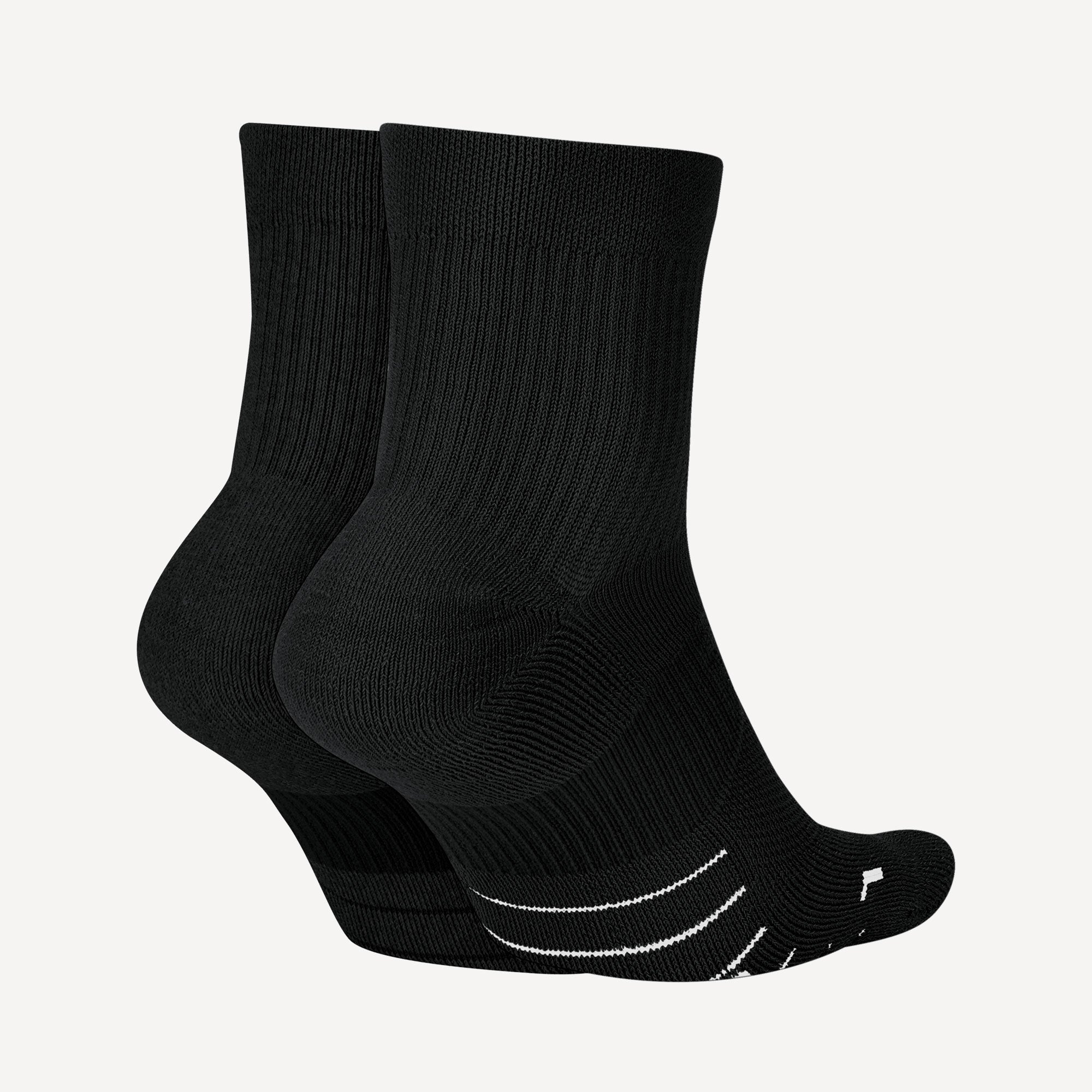 Nike Multiplier Ankle Socks (2 Pair) - Black (2)