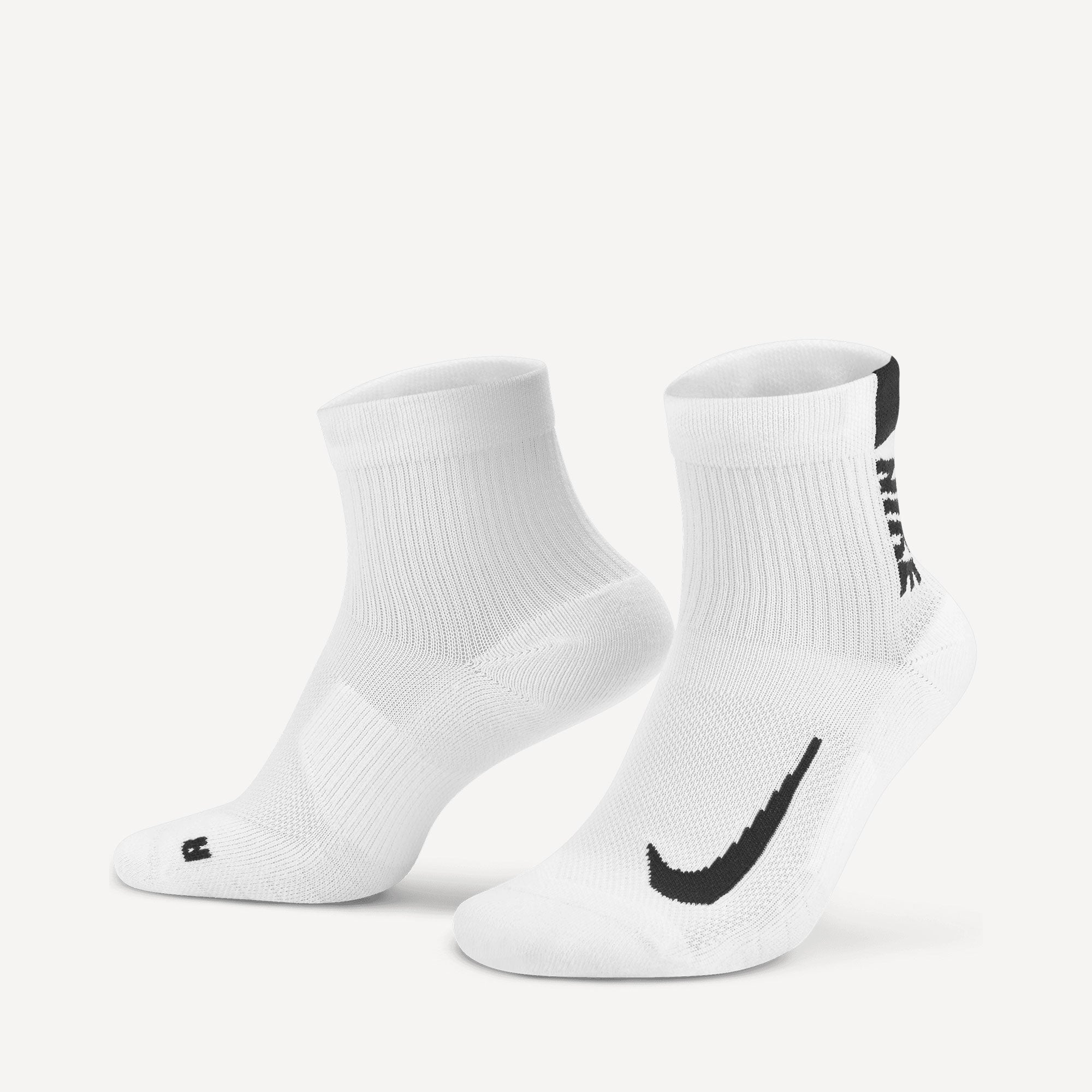Nike Multiplier Ankle Socks (2 Pair) - White (1)