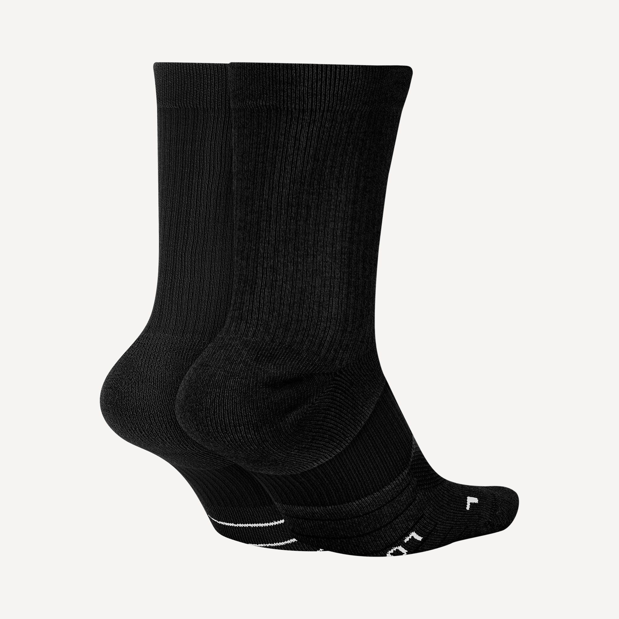 Nike Multiplier Crew Socks (2 Pair) - Black (2)