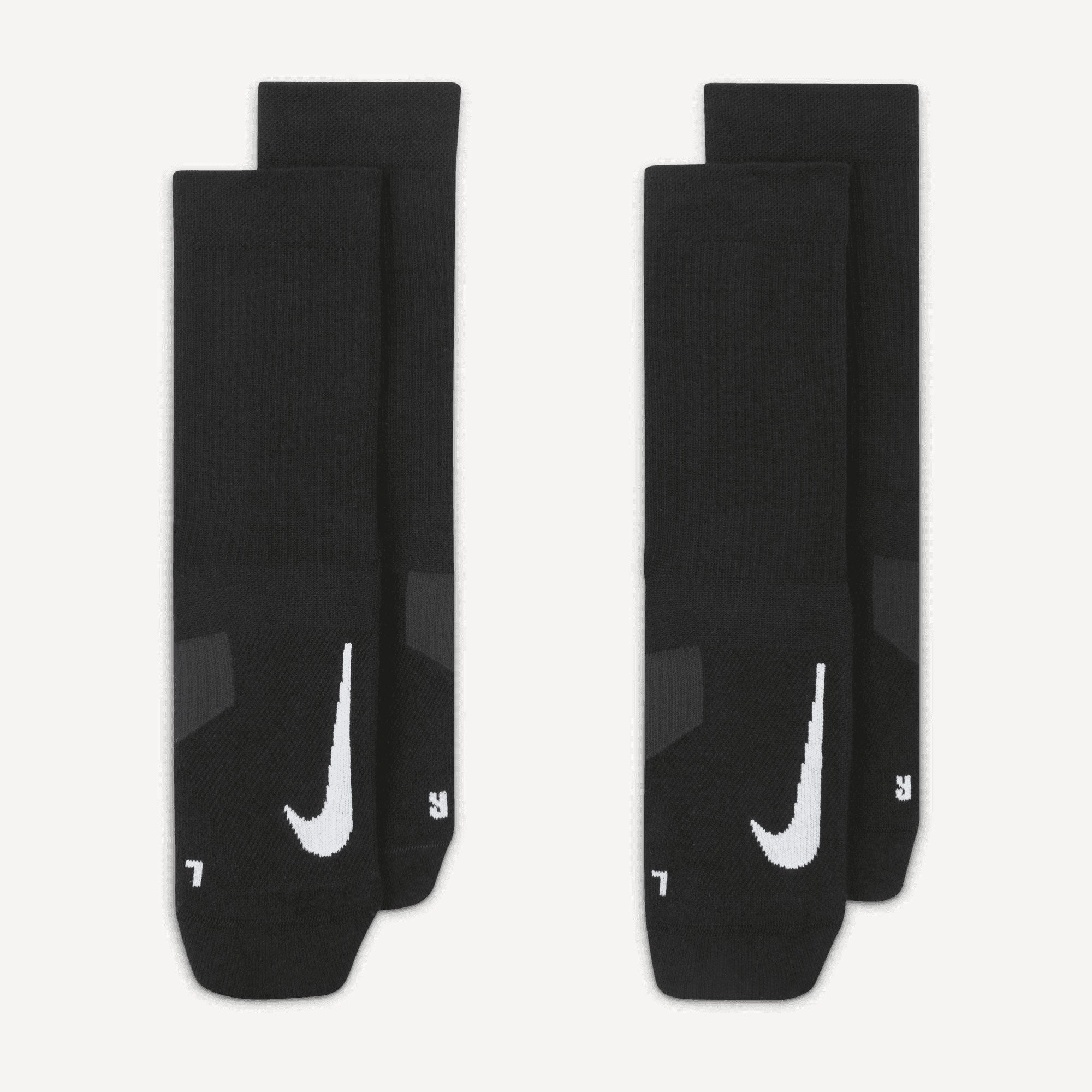 Nike Multiplier Crew Socks (2 Pair) - Black (3)