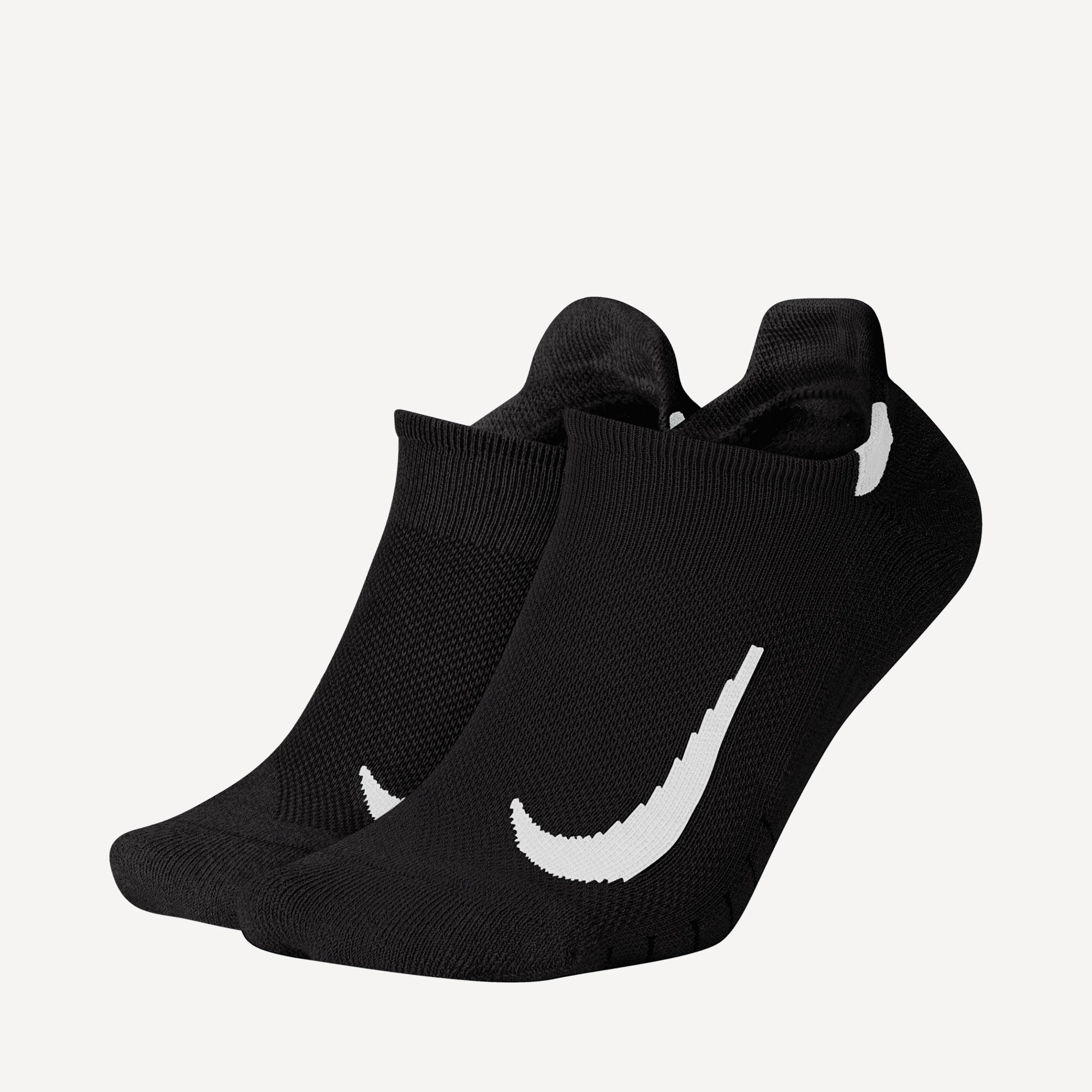 Nike Multiplier No-Show Socks (2 Pair) - Black (1)