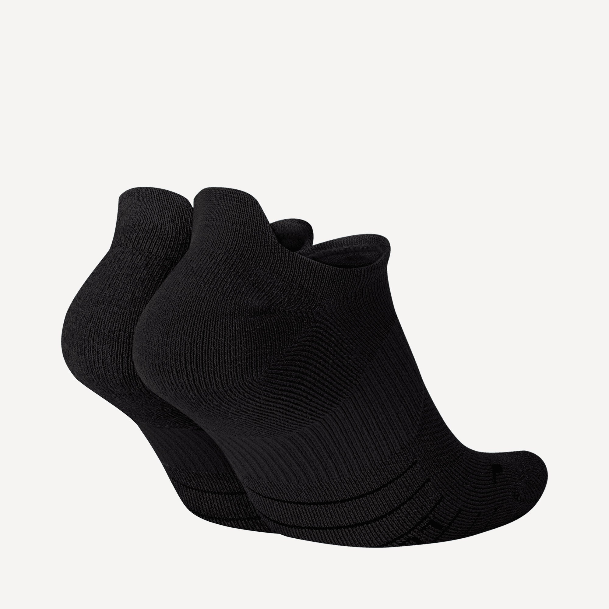Nike Multiplier No-Show Socks (2 Pair) - Black (2)