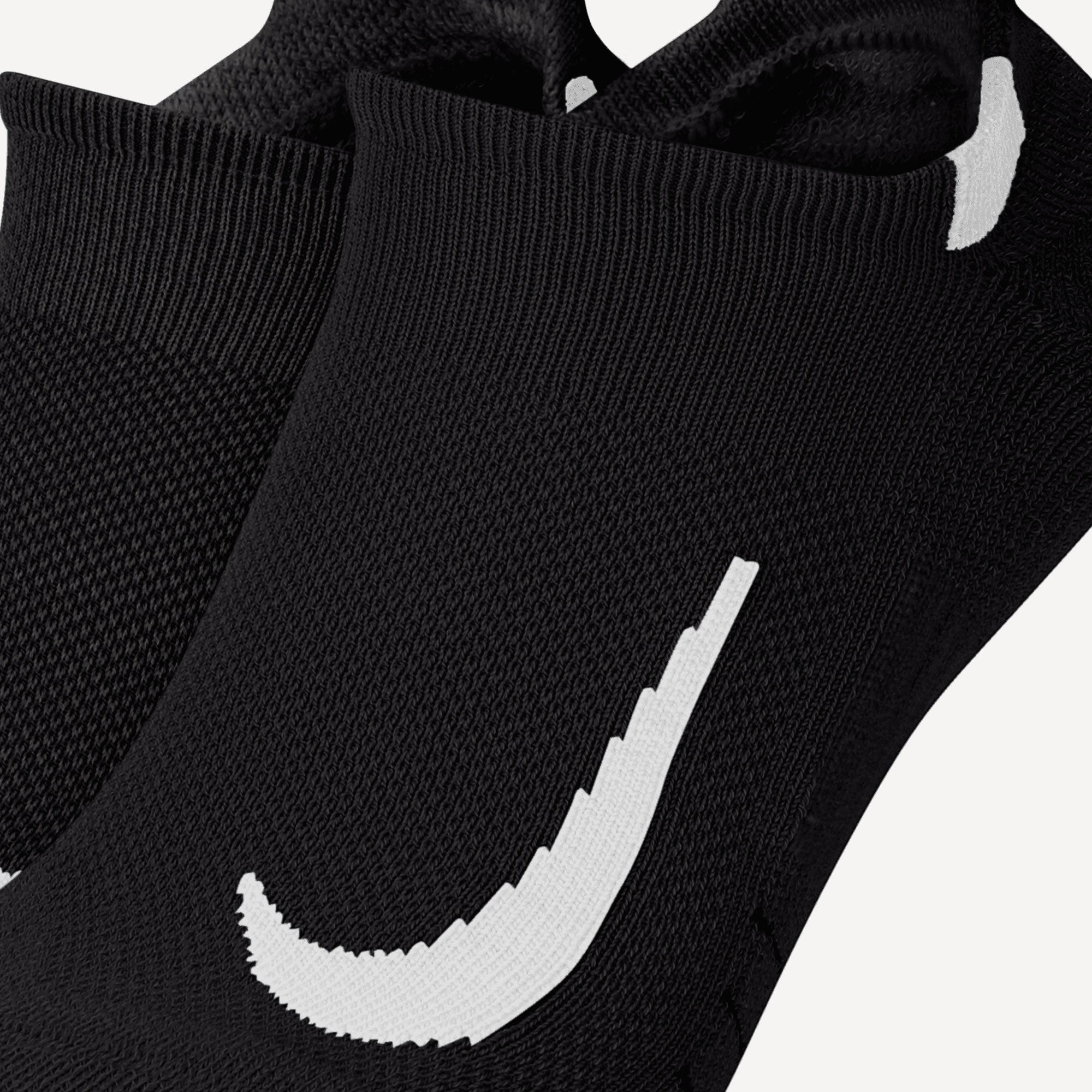 Nike Multiplier No-Show Socks (2 Pair) - Black (3)