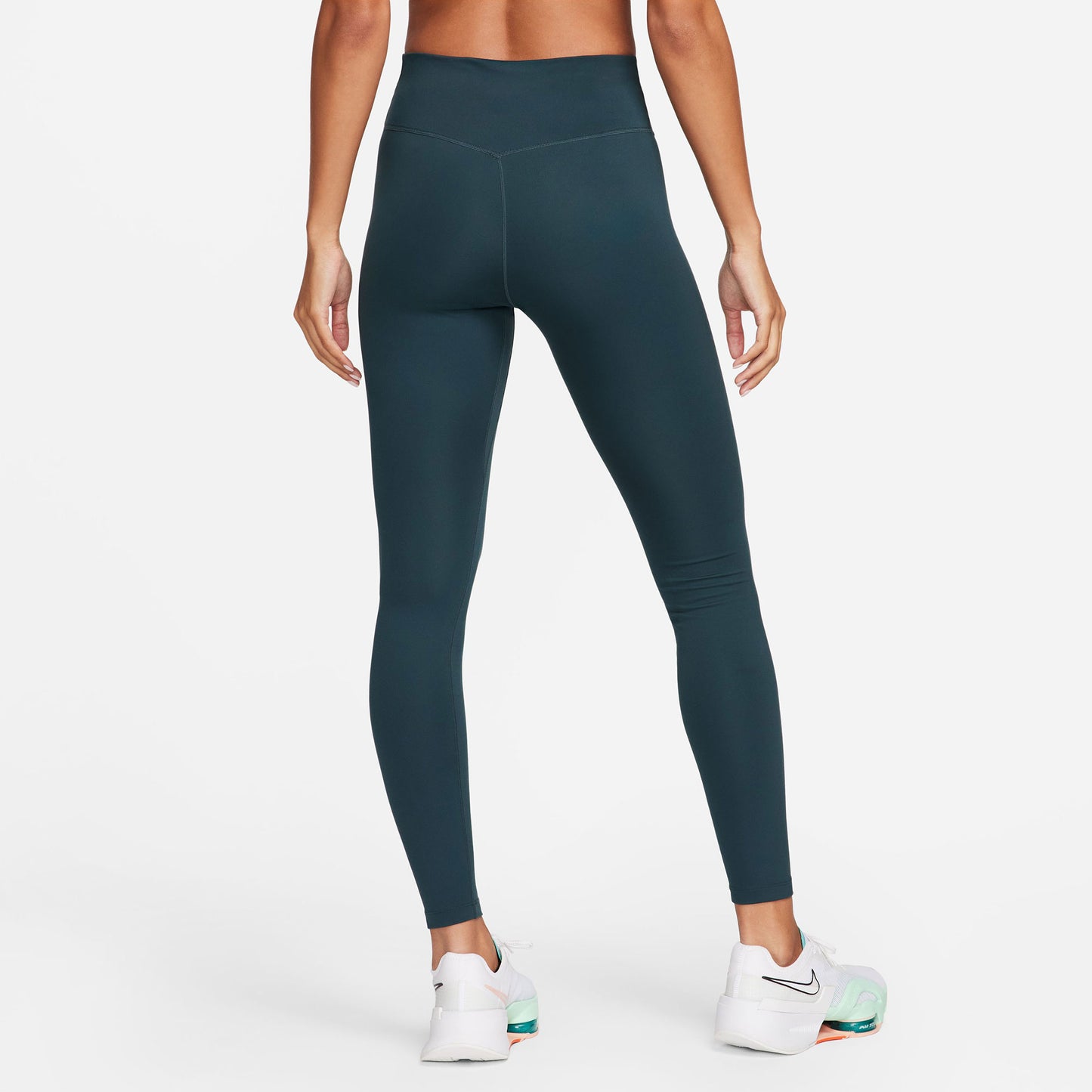 Nike One Dri-FIT Women's Mid-Rise Leggings Green (2)