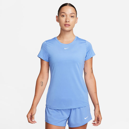 Nike One Dri-FIT Women's Slim Top Blue (1)
