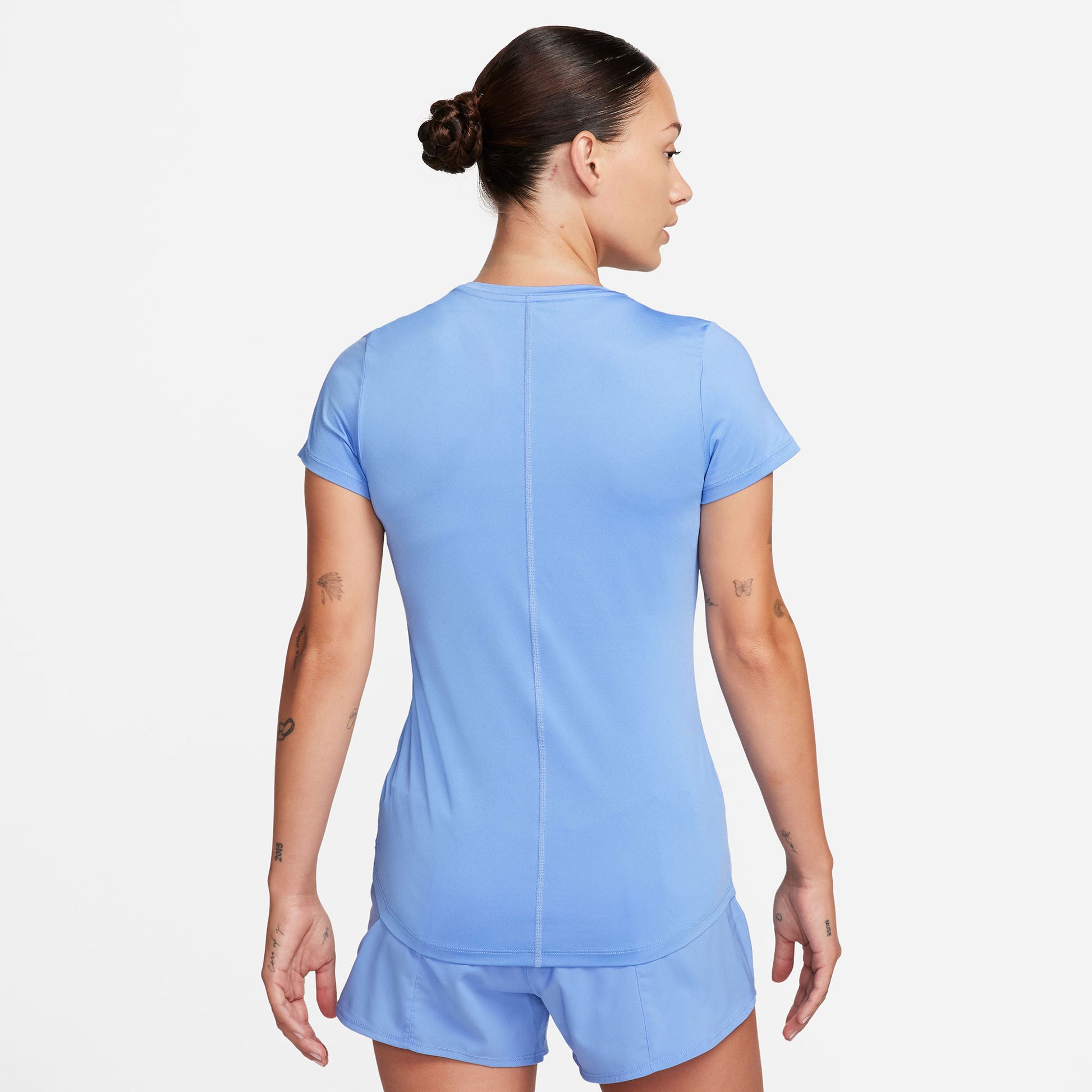 Nike One Dri-FIT Women's Slim Top Blue (2)