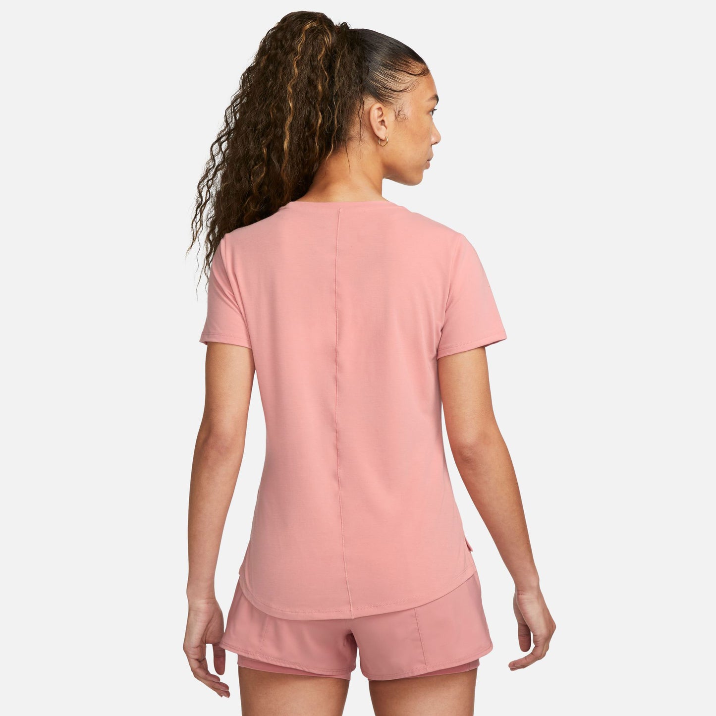 Nike One Luxe Dri-FIT Women's Standard Fit Shirt Pink (2)