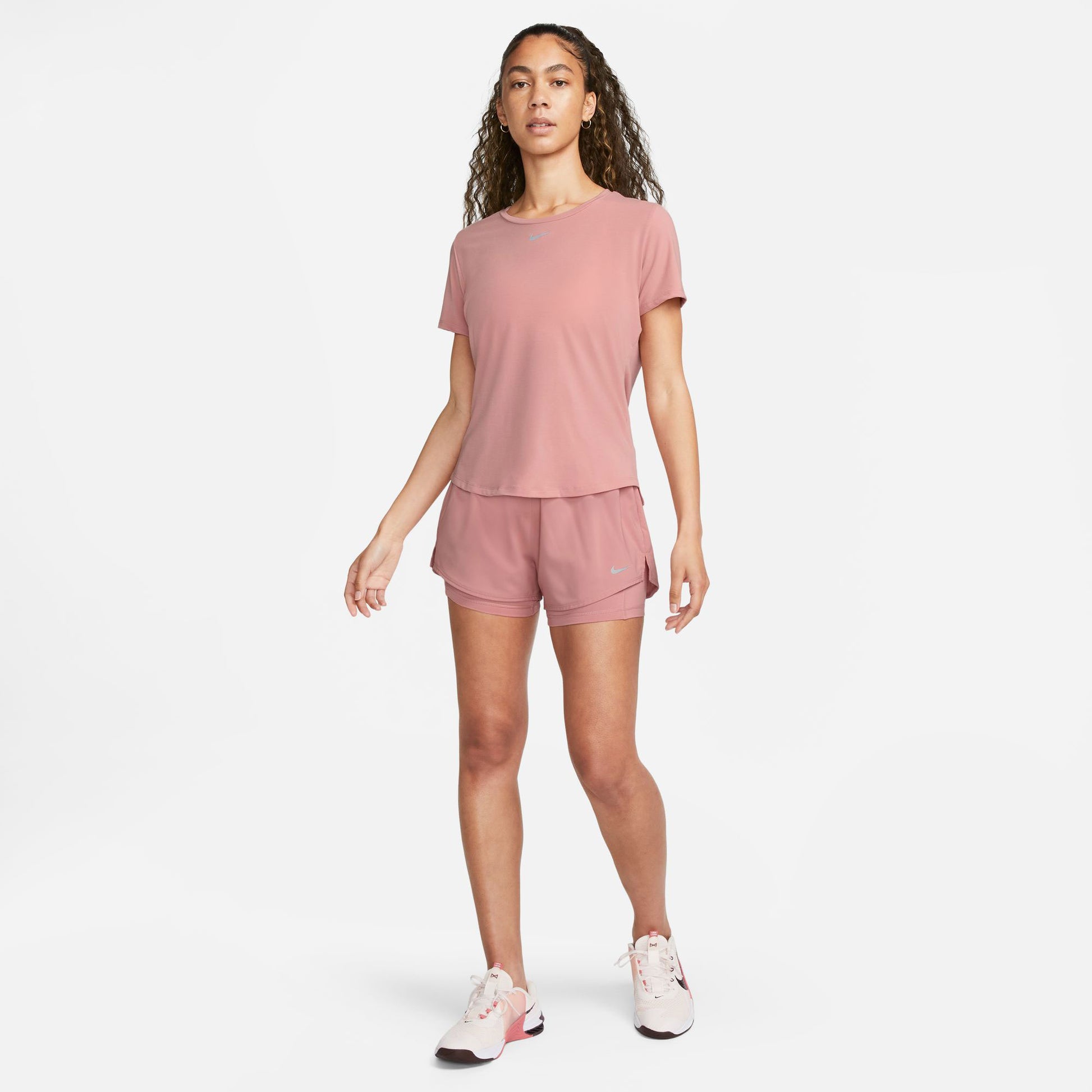 Nike One Luxe Dri-FIT Women's Standard Fit Shirt Pink (5)