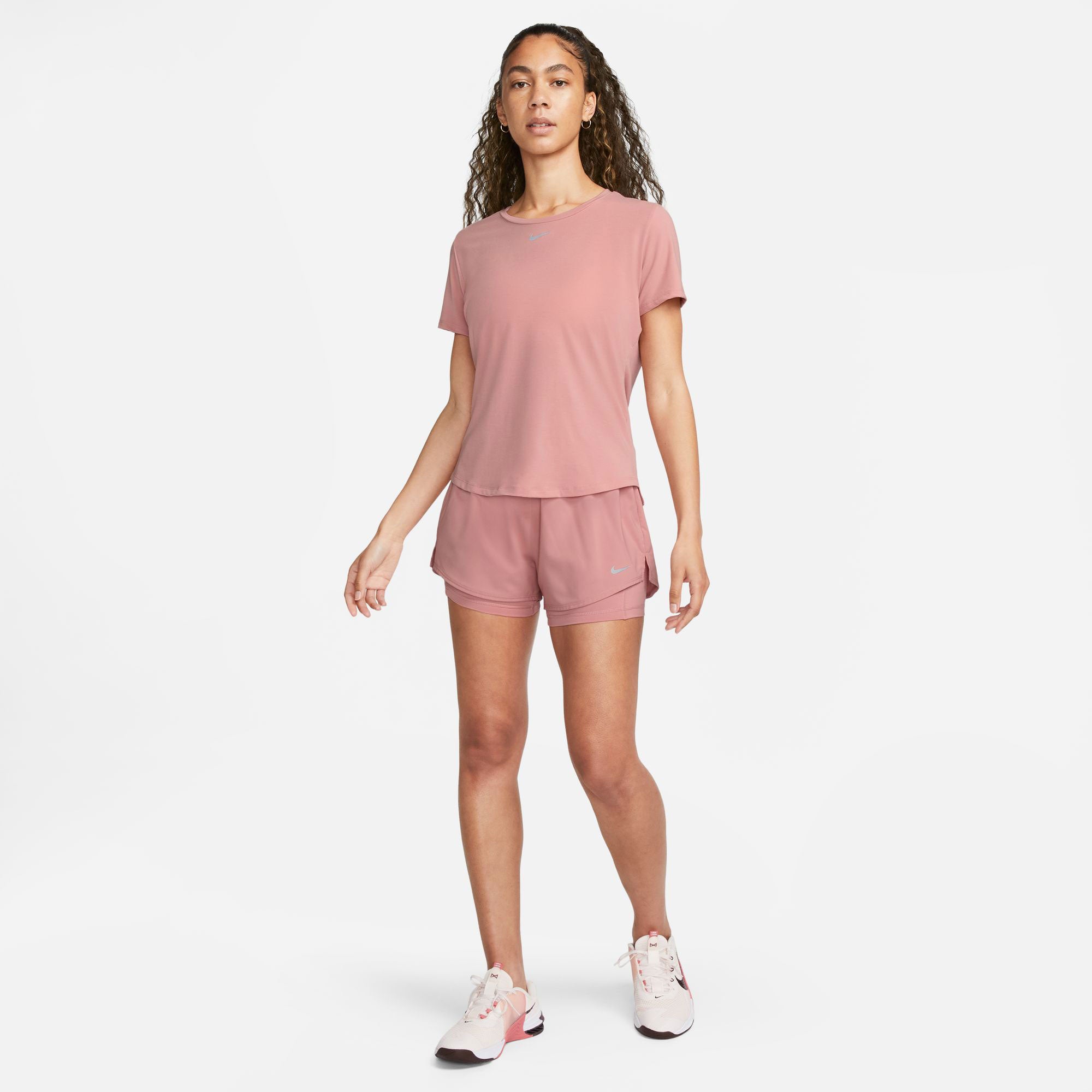 Nike One Luxe Dri-FIT Women's Standard Fit Shirt Pink (5)
